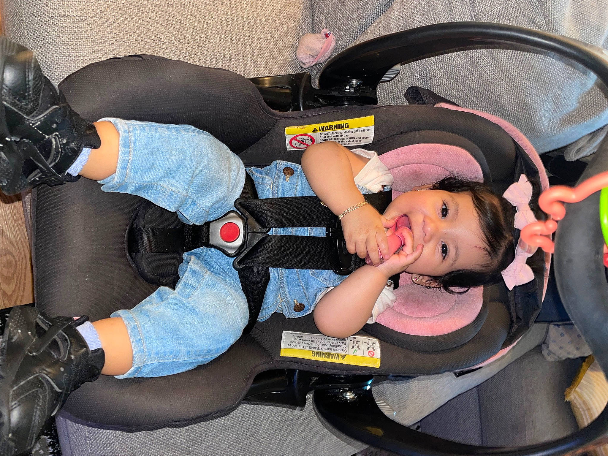 Dailyn joined the competition — help win amazing prizes! auto_part, automotive_design, automotive_exterior, automotive_wheel_system, baby, baby_carriage, baby_products, bumper, car_seat, child, costume, fun, knee, motor_vehicle, person, personal_protective_equipment, steering_wheel, thigh, toddler, vehicle