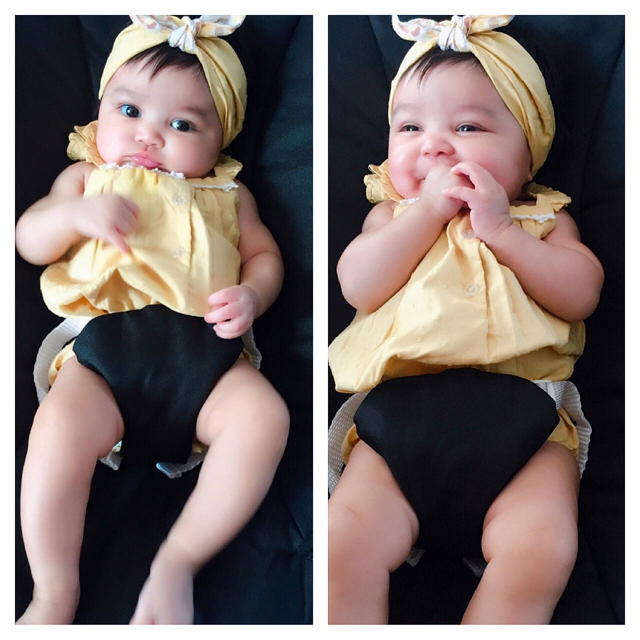 Melody is registered to the contest to win money with this photo: arm, baby, blond, cheek, child, child_model, ear, eye, finger, hair_accessory, head, headband, headgear, joy, leg, neck, person, photograph, photography, pink