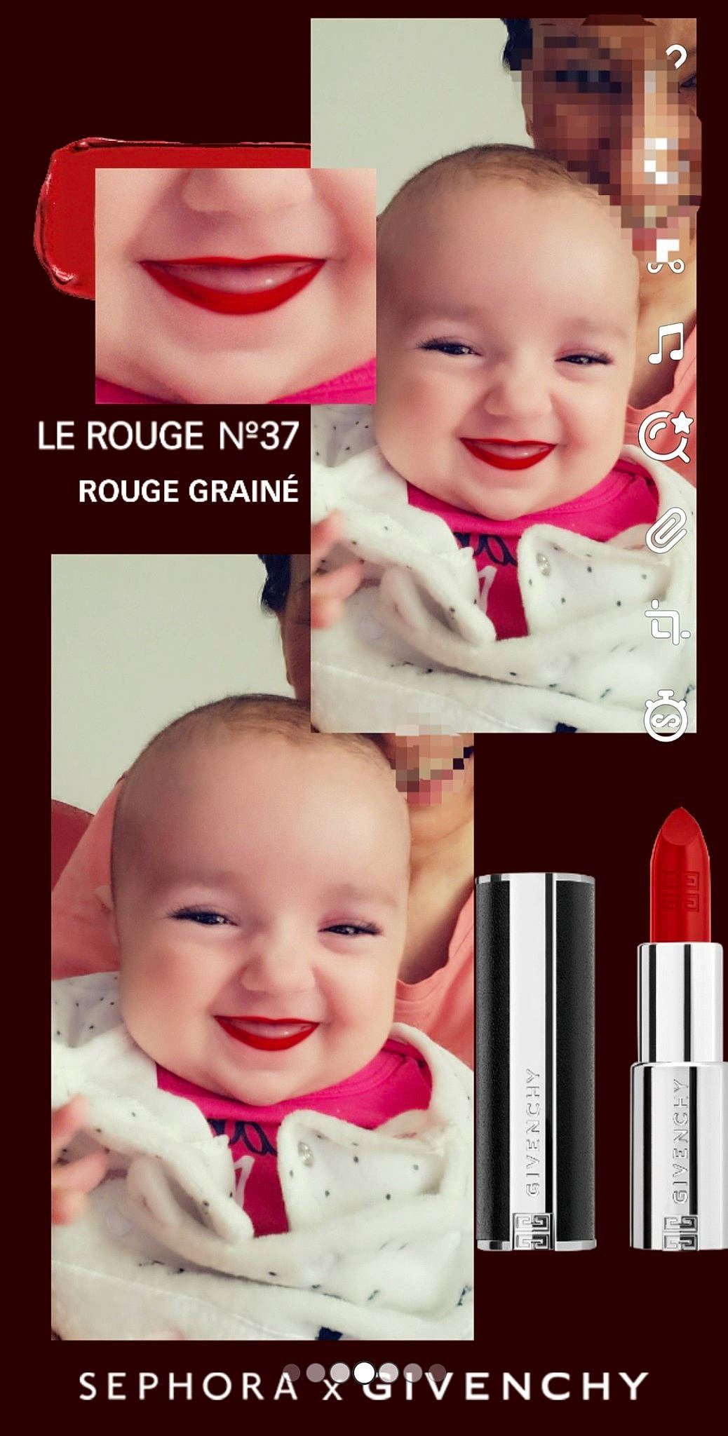 Faustine participe au concours pour gagner de l'argent avec cette photo : baby, cheek, chin, eyebrow, eyelash, facial_expression, font, forehead, happy, human, jaw, joy, lip, material_property, nose, person, photograph, pink, product, skin