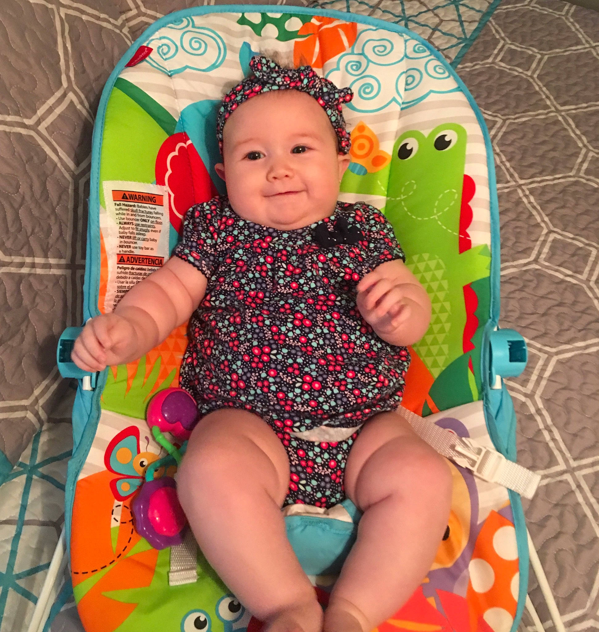 Teagan joined the competition — help win amazing prizes! baby, baby_products, baby_toys, child, joy, person, play, product, sitting, toddler