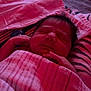 Braelynn is registered to the contest to win money with this photo: newborn, baby, sleeping, blanket, striped_blanket, bed, soft_lighting, indoors, peaceful, infant, wrapped, cozy, face, hands, hair, portrait, resting, child, cute, warm