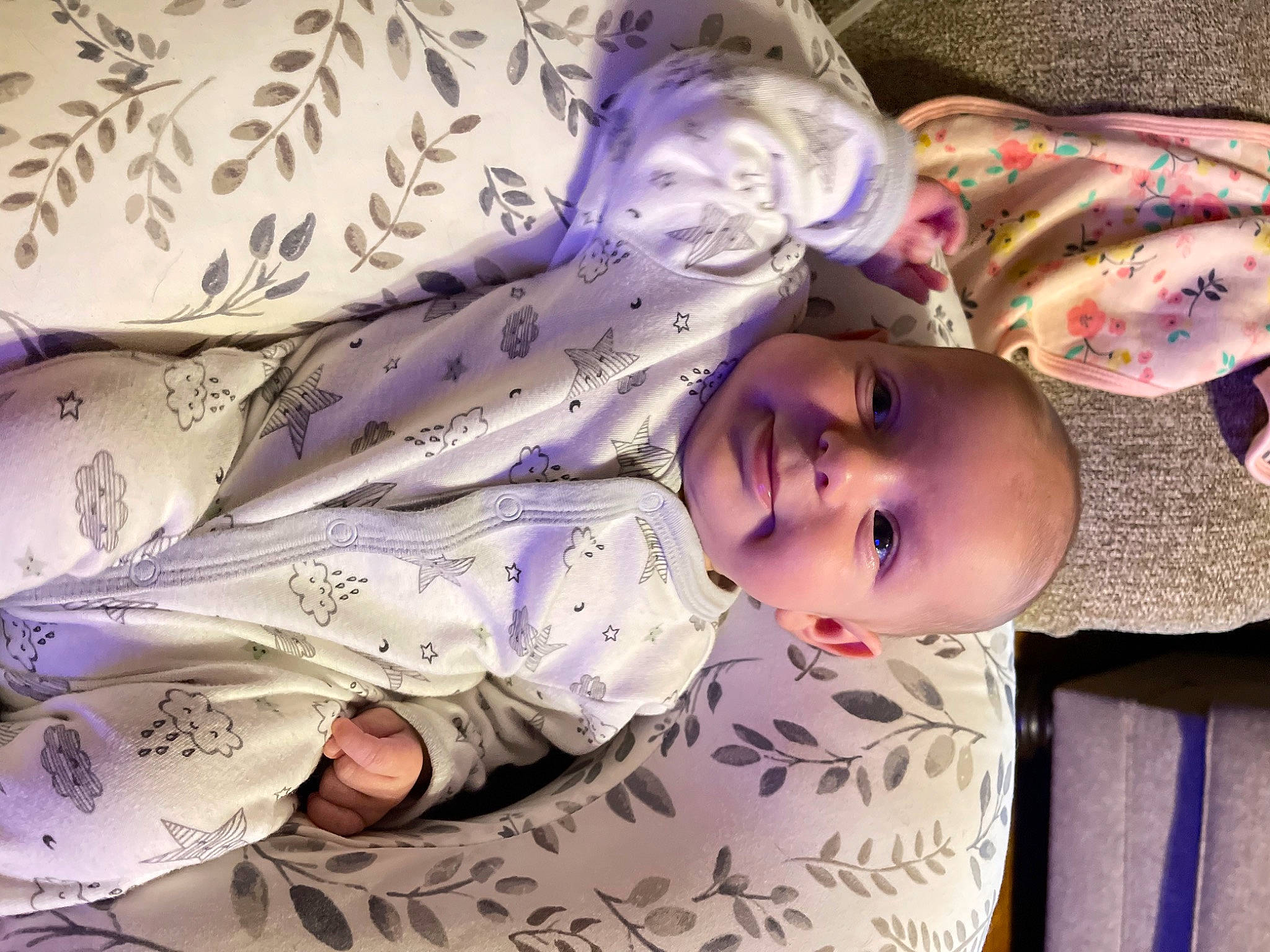 Beau is registered to the contest to win money with this photo: baby, baby_products, baby_toddler_clothing, cheek, child, happy, hat, joy, linens, pattern, person, pink, product, purple, room, skin, smile, sunglasses, textile, toddler