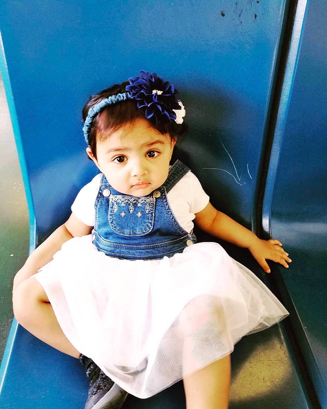 Zeenia joined the competition — help win amazing prizes! blue, child, child_model, girl, hair_accessory, headgear, person, product, toddler