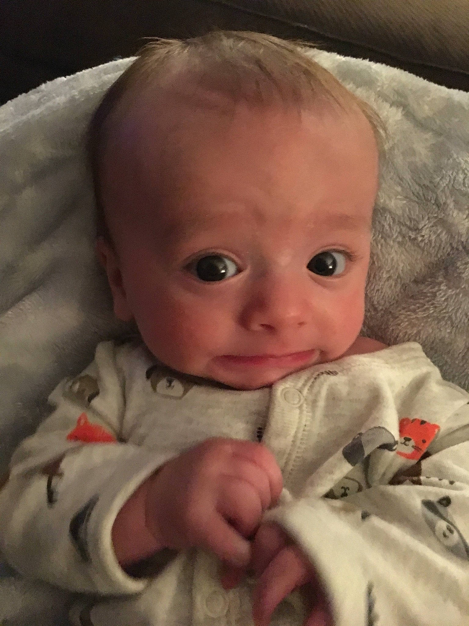 Brecken is registered to the contest to win money with this photo: bedtime, cheek, child, eye, face, finger, forehead, hand, head, infant, iris, lip, mouth, nose, person, skin, toddler