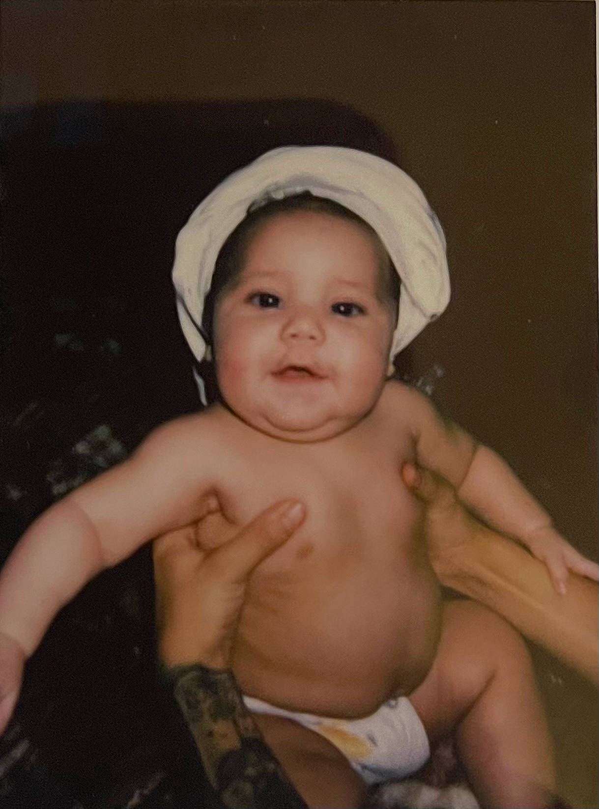 Aniyah joined the competition — help win amazing prizes! art, baby, cap, cheek, chest, comfort, eye, eyebrow, facial_expression, finger, flash_photography, fun, gesture, happy, lip, person, skin, smile, thumb, toddler