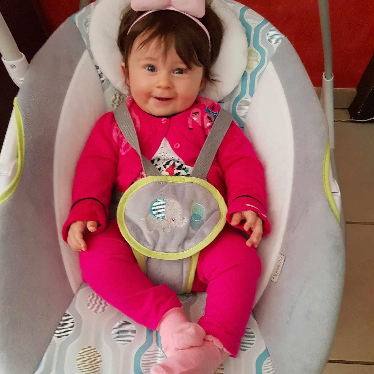 Camila participe au concours pour gagner de l'argent avec cette photo : baby, baby_products, child, person, pink, skin, smile, toddler