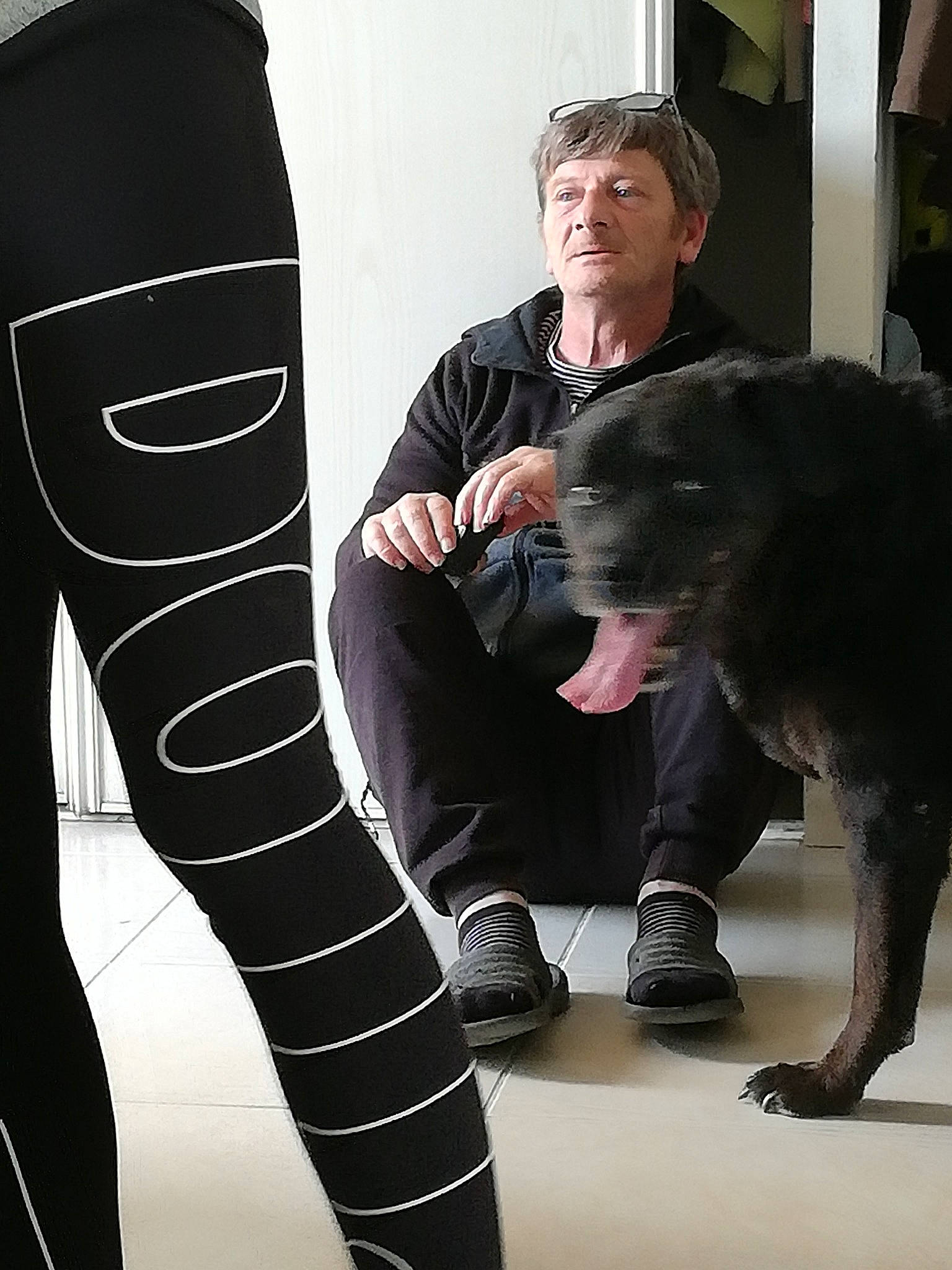 Déclic a rejoint le concours — aidez-le/la à gagner de superbes lots ! cane_corso, canidae, carnivore, dog, dog_breed, guard_dog, knee, leg, leggings, non_sporting_group, person, personal_protective_equipment, sporting_group, tights, trousers, wetsuit