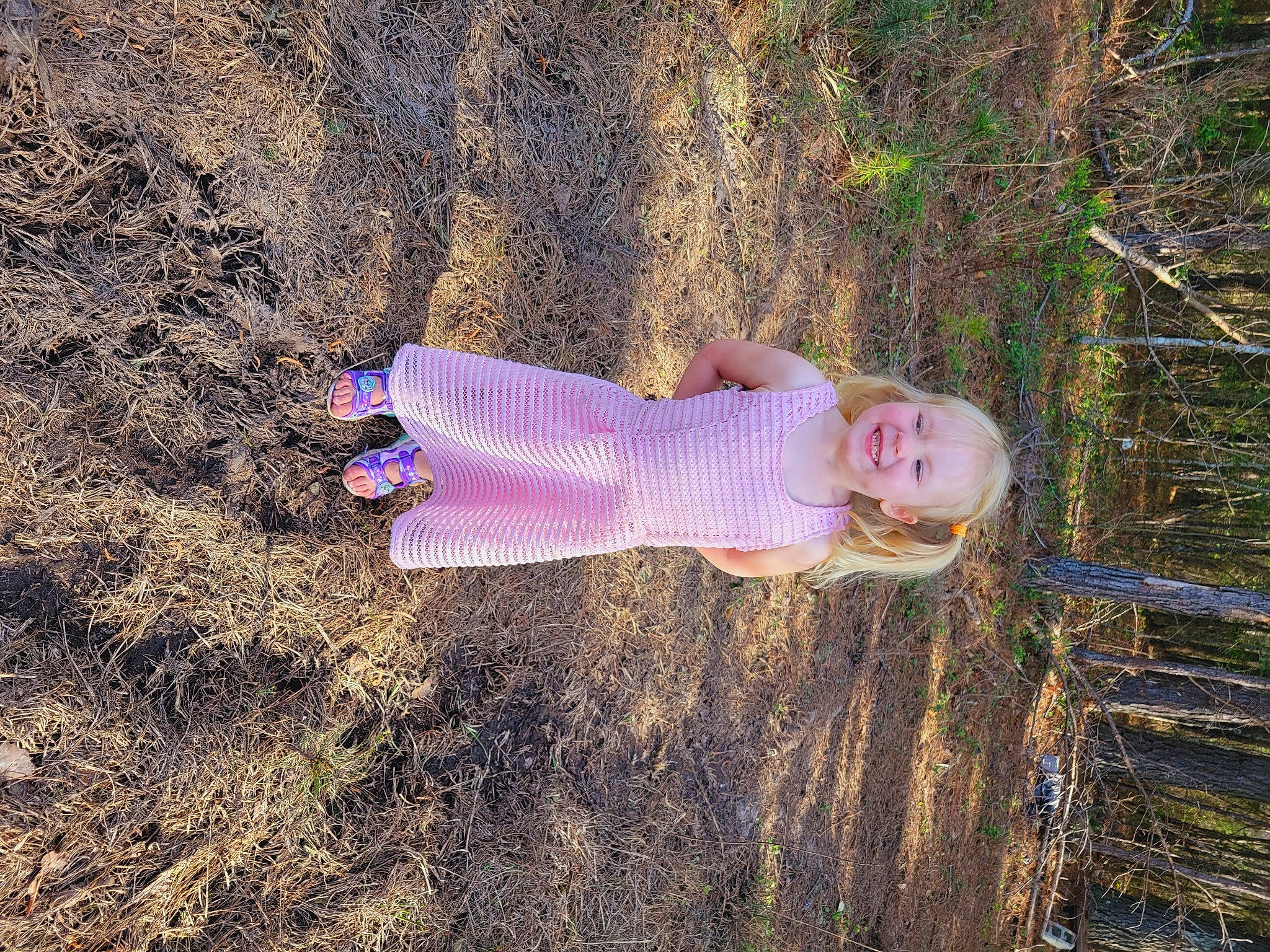 Kelsey joined the competition — help win amazing prizes! baby_toddler_clothing, beauty, fun, grass, grass_family, grassland, happy, joy, landscape, magenta, nature, people_in_nature, person, plant, soil, spring, tints_and_shades, toddler, tree, trunk