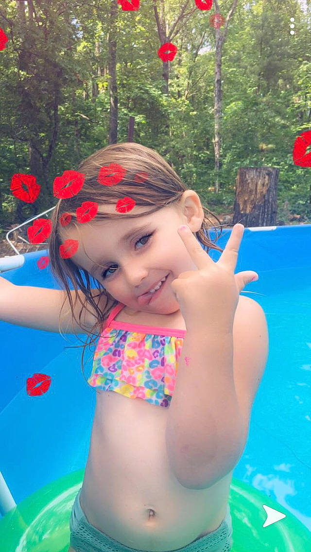 Kendall joined the competition — help win amazing prizes! beauty, child, fun, games, headwear, joy, leisure, neck, park, person, play, recreation, smile, summer, sunlight, swimming_pool, swimwear, toddler, vacation, water