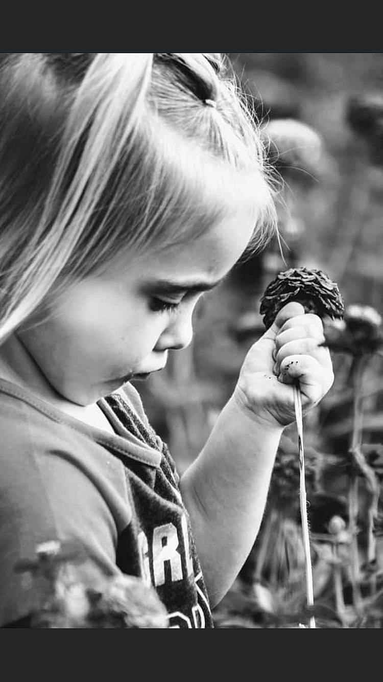 Jocelynn joined the competition — help win amazing prizes! black_and_white, child, eye, eyelash, grass, hair, hairstyle, happy, monochrome, monochrome_photography, person, photograph, photography, plant, portrait, portrait_photography, smile, style