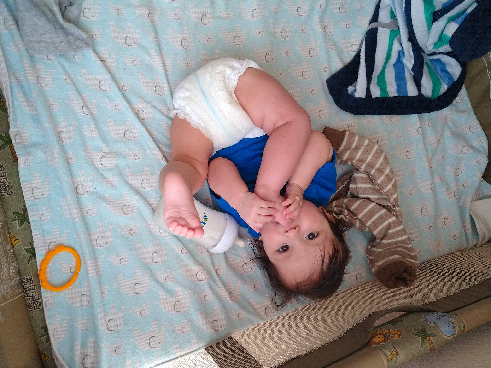 Isaac is registered to the contest to win money with this photo: baby, child, nap, person