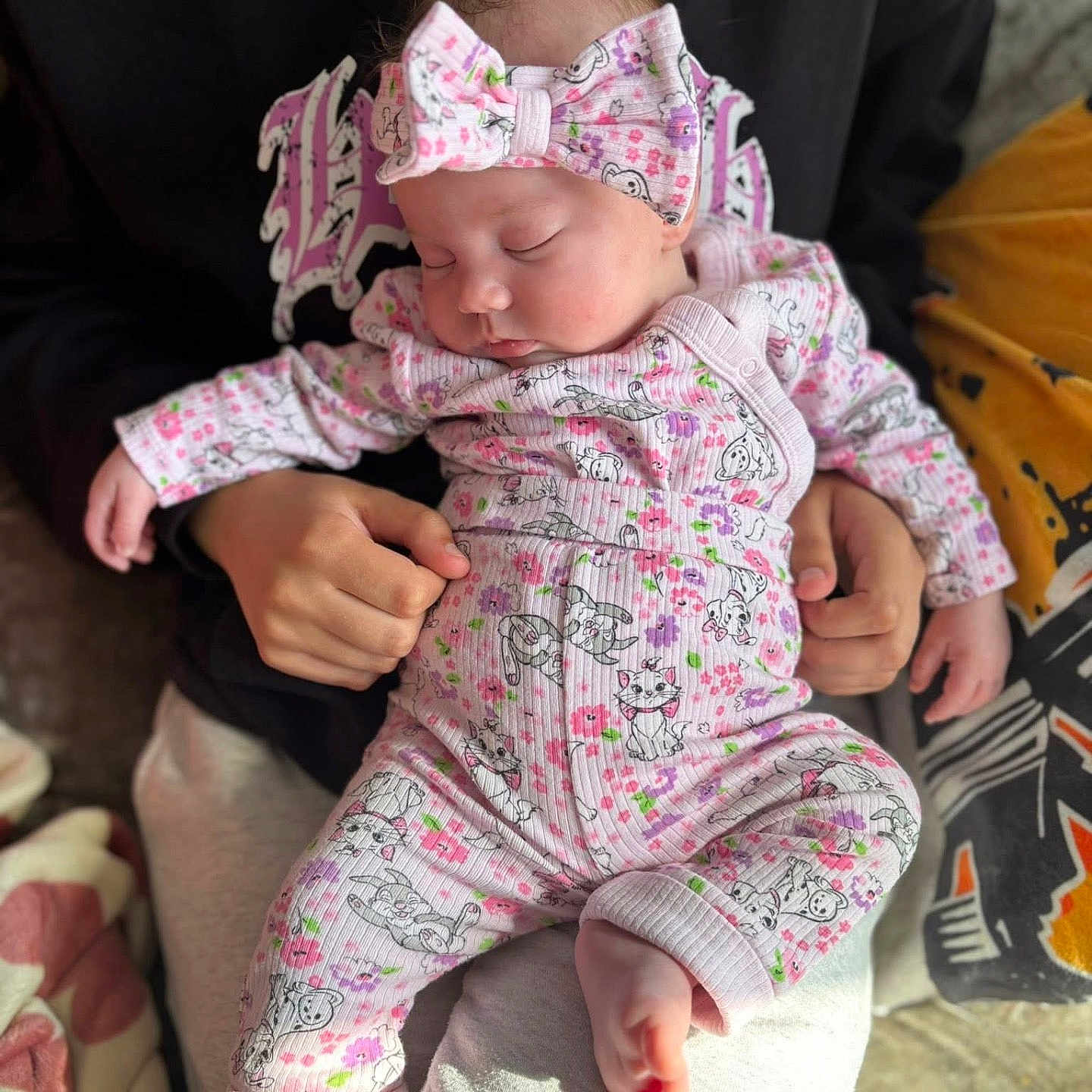 Evelyn-Lianne joined the competition — help win amazing prizes! baby, bodypart, bonnet, clothing, cushion, face, finger, glove, hand, hat, head, homedecor, newborn, pajamas, pants, person, photography, portrait, quilt, sleeping