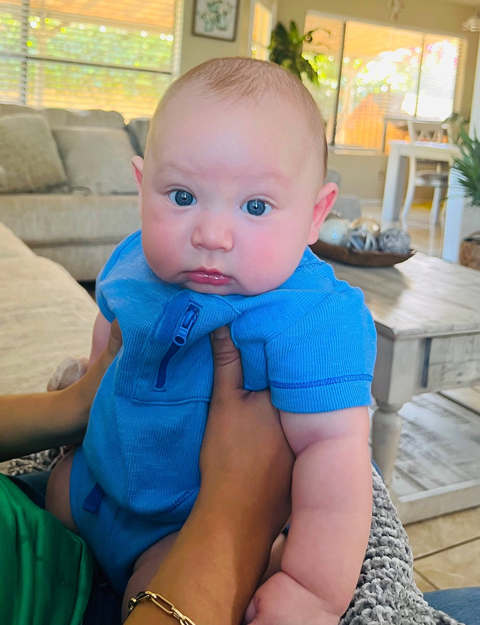 Loukas joined the competition — help win amazing prizes! abdomen, aqua, azure, baby, baby_toddler_clothing, cheek, chest, electric_blue, eye, head, houseplant, human_leg, iris, knee, neck, person, plant, thigh, thumb, toddler