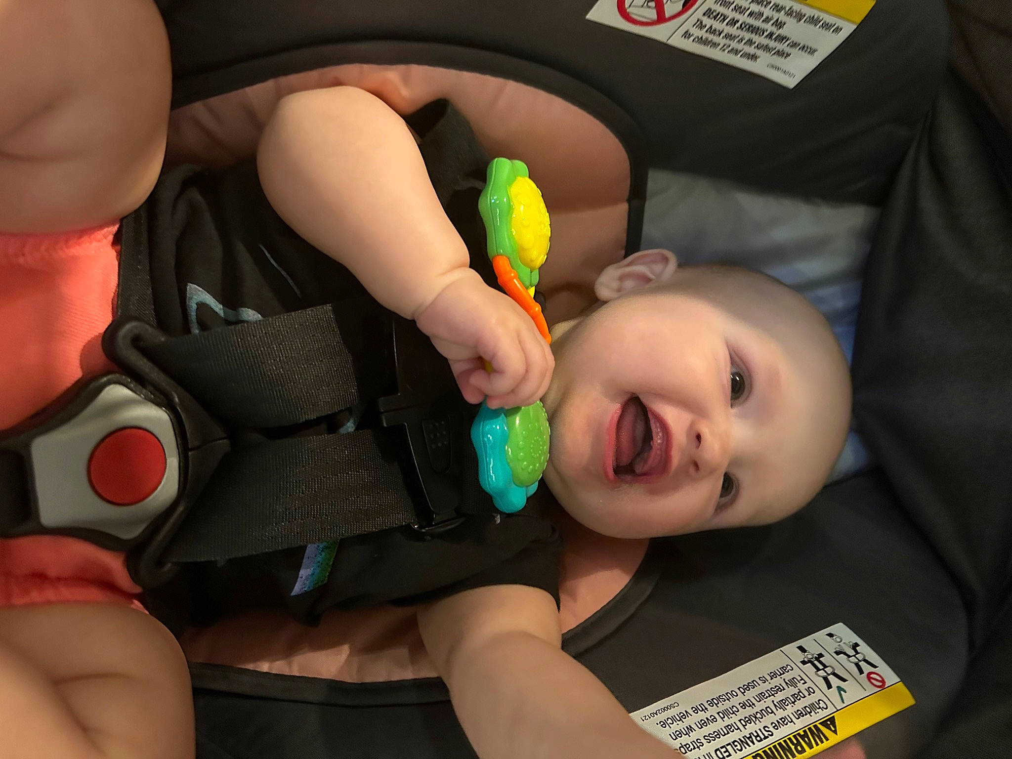 Luna is registered to the contest to win money with this photo: baby, baby_products, baby_toddler_clothing, baby_toys, cheek, child, finger, fun, gesture, happy, mouth, nail, person, play, room, skin, smile, thumb, toddler, toy