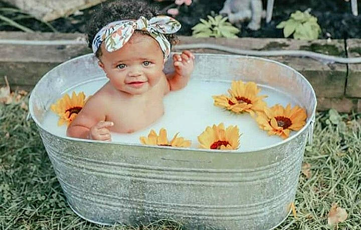 Khalesiyah joined the competition — help win amazing prizes! baby, baby_bathing, baby_products, bathing, bathtub, child, headgear, headwear, person, product, toddler