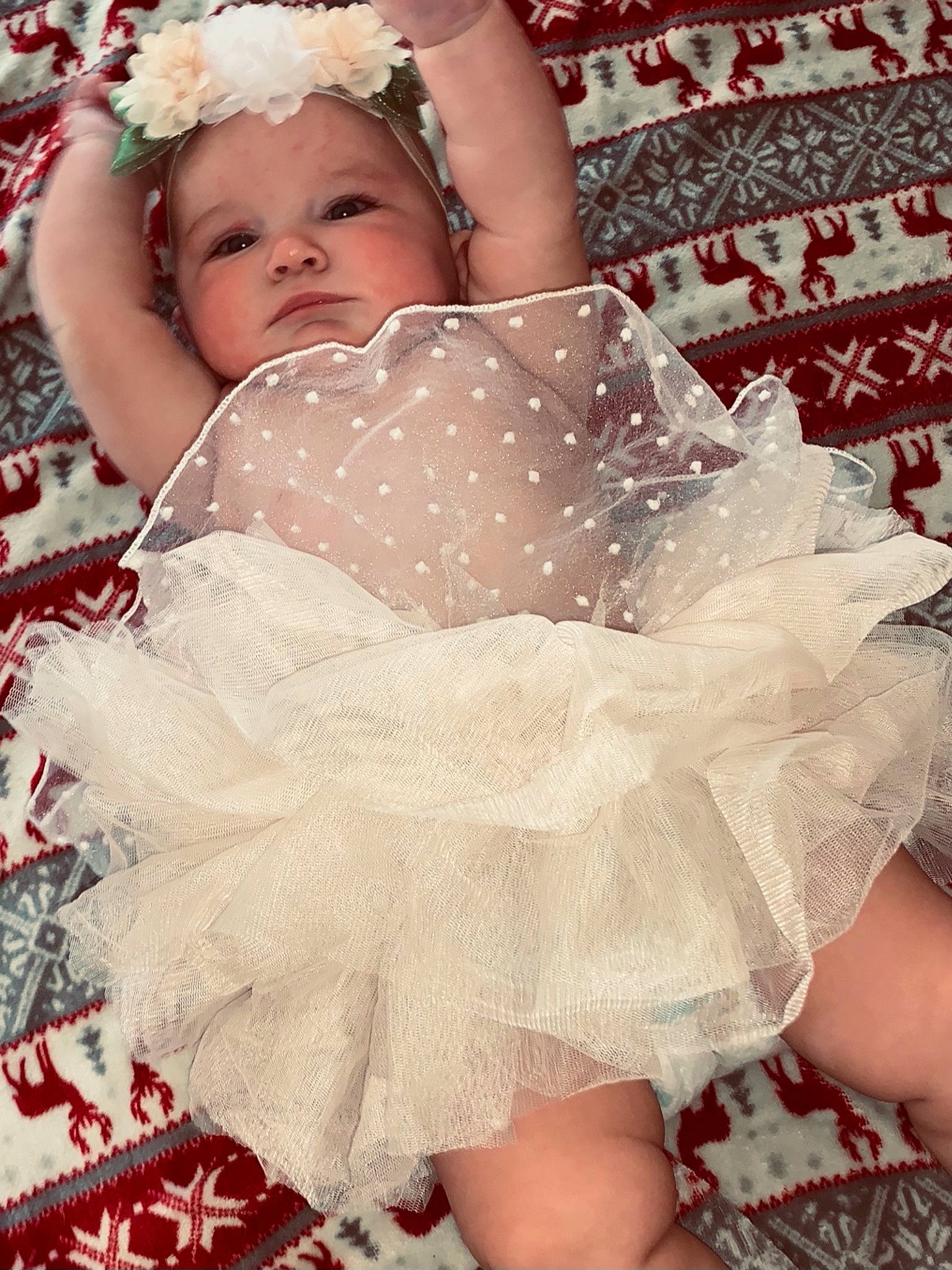 Rylann is registered to the contest to win money with this photo: abdomen, baby, baby_toddler_clothing, child, day_dress, embellishment, event, fashion_accessory, fashion_design, happy, headgear, headpiece, headwear, pattern, person, pink, ruffle, skin, textile, thigh