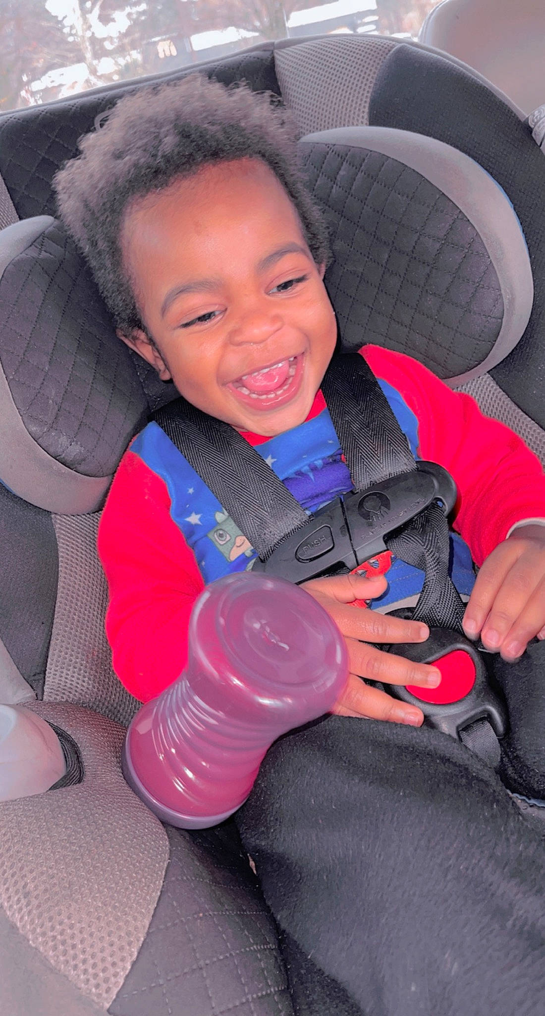 Jayceon joined the competition — help win amazing prizes! arm, auto_part, baby_toddler_clothing, car_seat, car_seat_cover, child, comfort, cool, electric_blue, finger, fun, hand, happy, joy, lap, nail, person, sitting, skin, smile