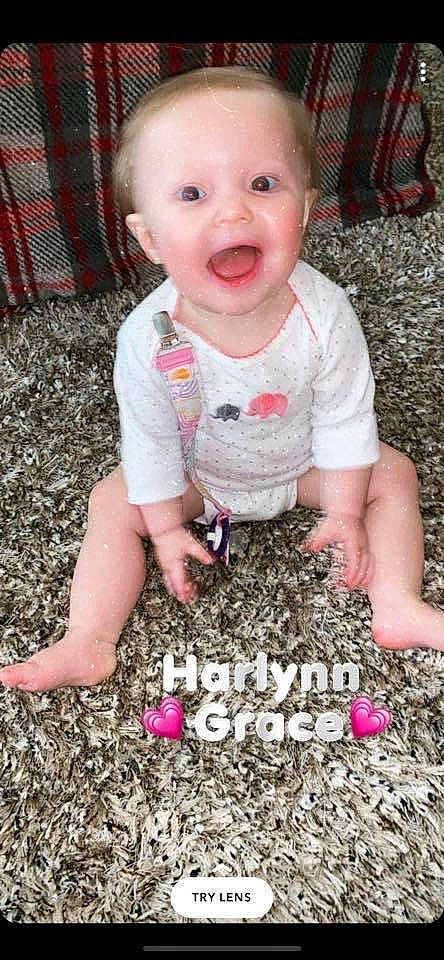 Harlynn joined the competition — help win amazing prizes! baby, baby_toddler_clothing, child, person, pink, plant, play, toddler