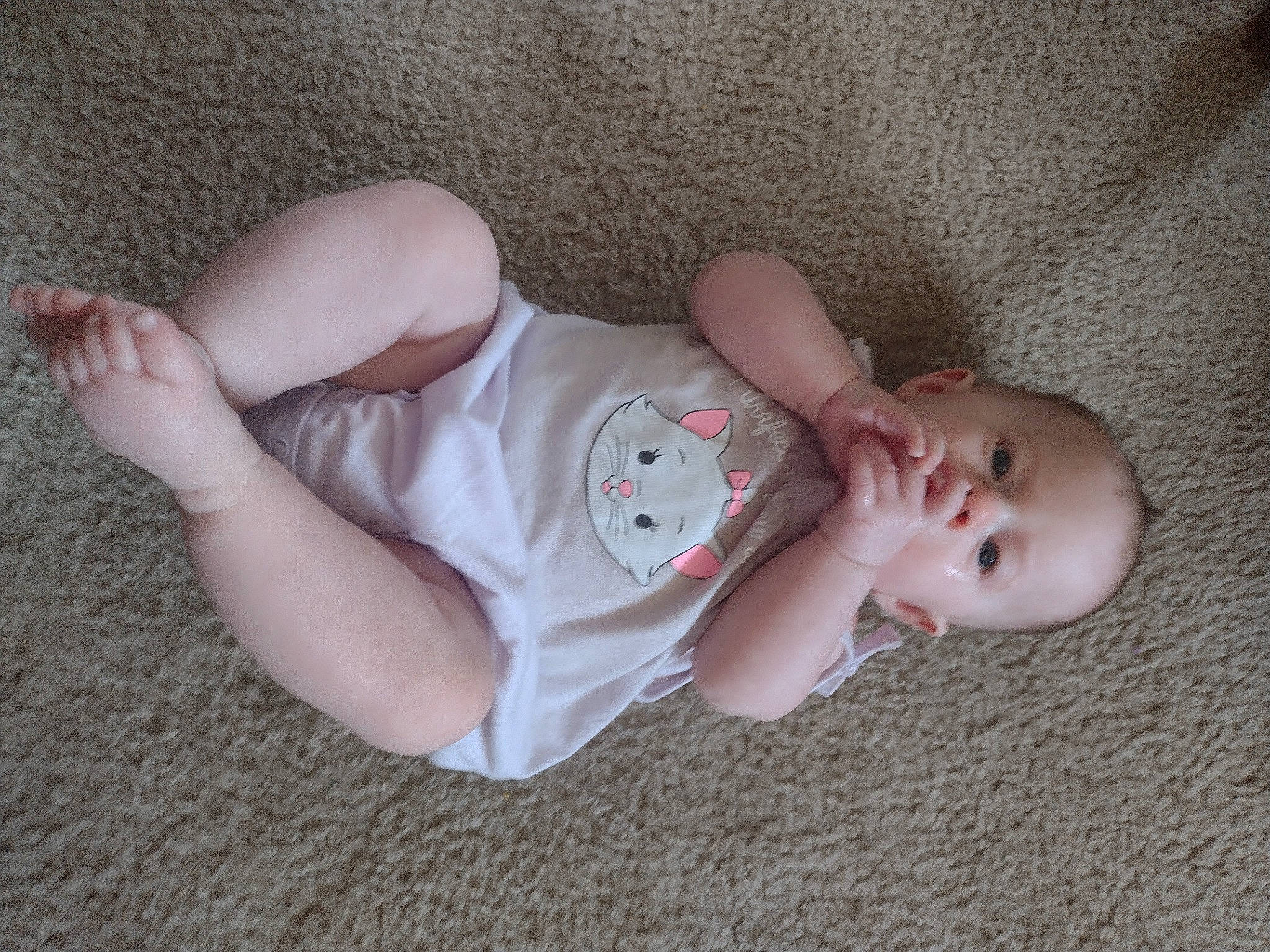 Guinevere joined the competition — help win amazing prizes! baby, baby_toddler_clothing, cheek, eye, face, finger, head, joint, leg, lip, mammal, mouth, nose, person, pink, skin, sleeve, textile, toddler, vertebrate