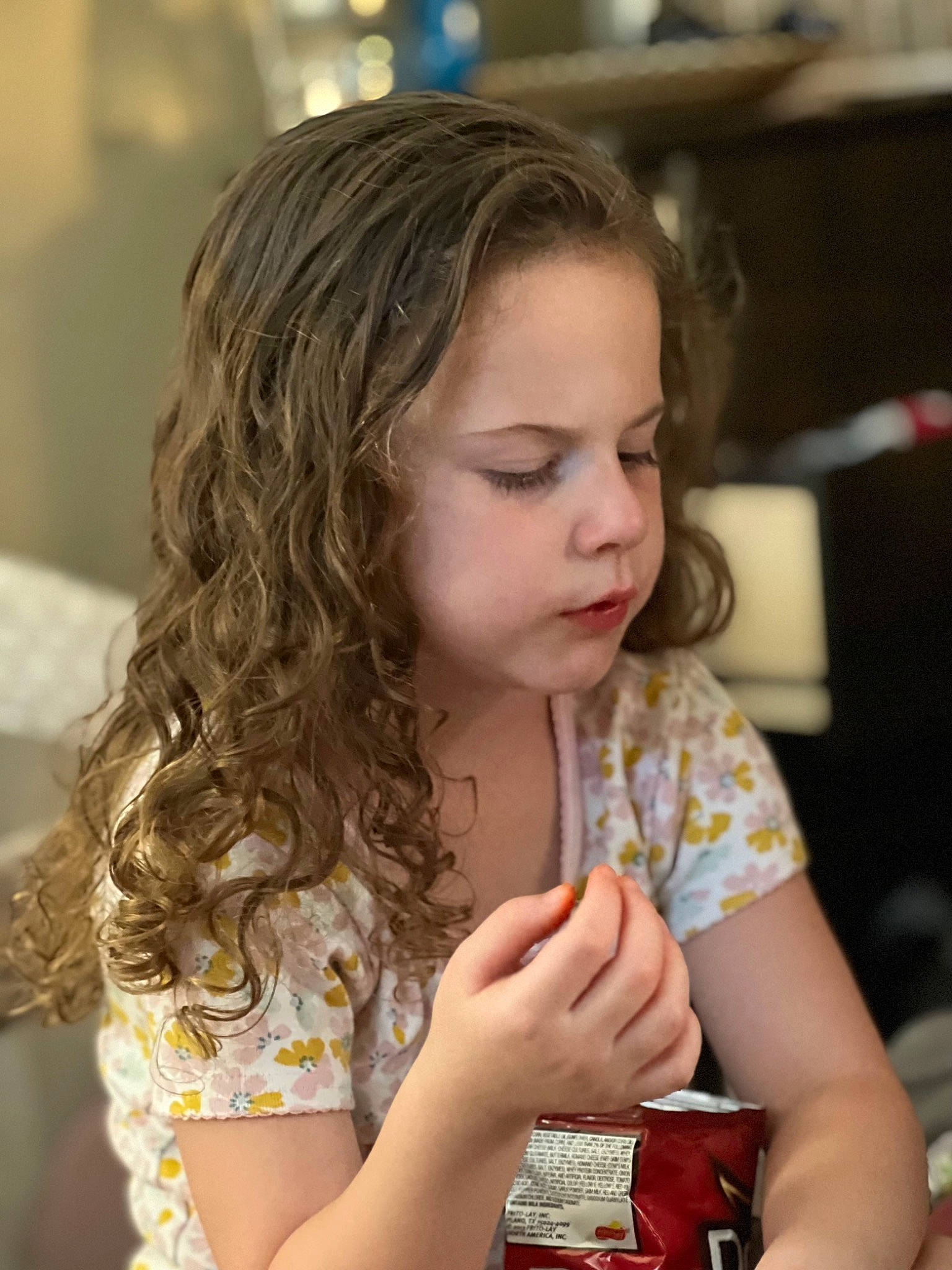 Zoey is registered to the contest to win money with this photo: blond, brown_hair, cheek, child, chin, eyelash, facial_expression, fun, hairstyle, happy, iris, lip, long_hair, mammal, neck, person, skin, summer, t_shirt, toddler