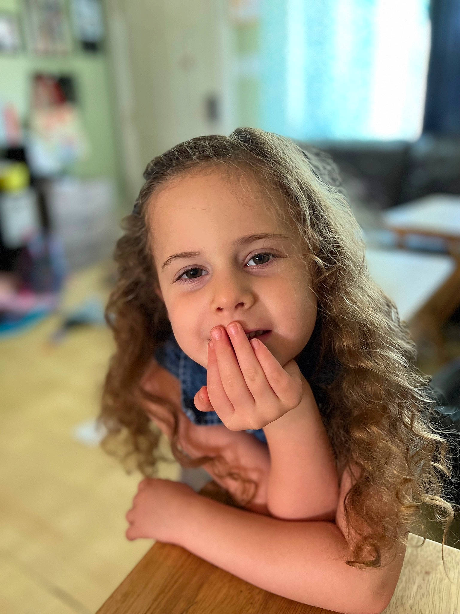 Zoey joined the competition — help win amazing prizes! cheek, eyebrow, eyelash, face, flash_photography, flooring, gesture, happy, iris, leisure, lip, long_hair, mouth, neck, nose, person, skin, smile, thumb, toddler