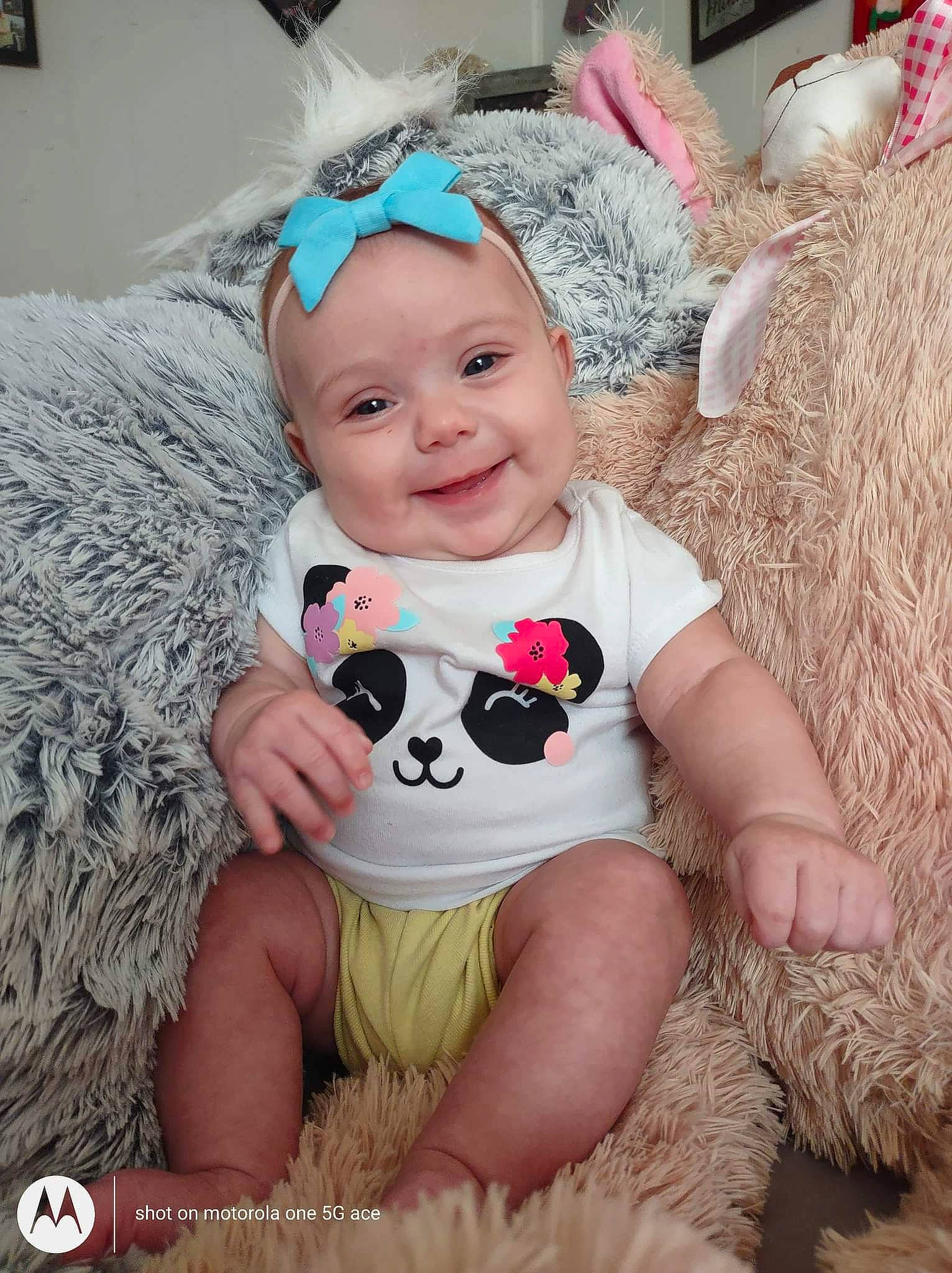 Anylah is registered to the contest to win money with this photo: baby, baby_toddler_clothing, child, event, fawn, grass, happy, headband, headgear, headwear, joy, pattern, person, pink, purple, sitting, skin, sleeve, smile, textile