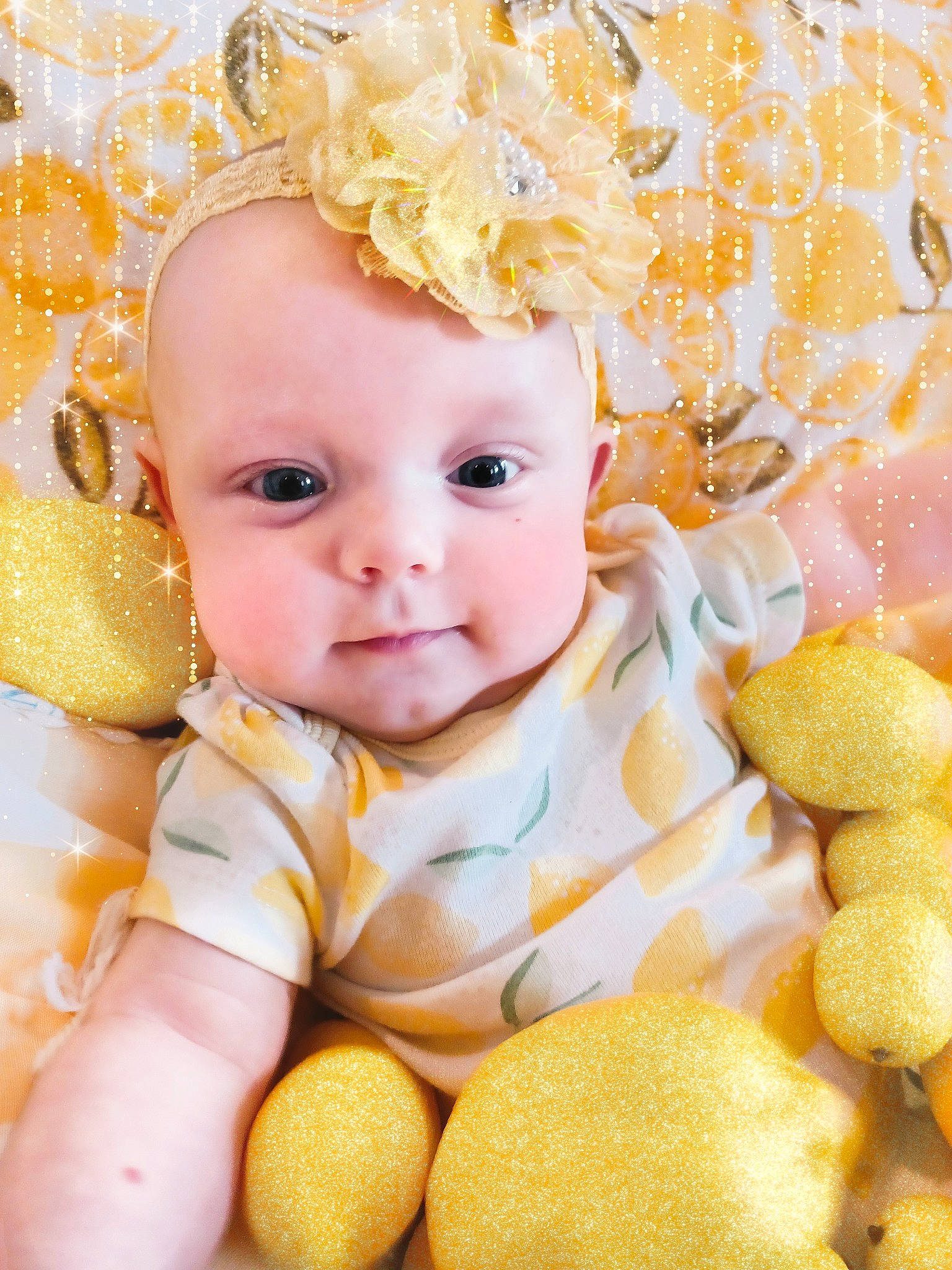 Emily is registered to the contest to win money with this photo: baby, baby_sleeping, baby_toddler_clothing, cheek, child, eye, happy, headwear, linens, pattern, peach, person, pink, portrait_photography, skin, smile, teddy_bear, textile, toddler, toy