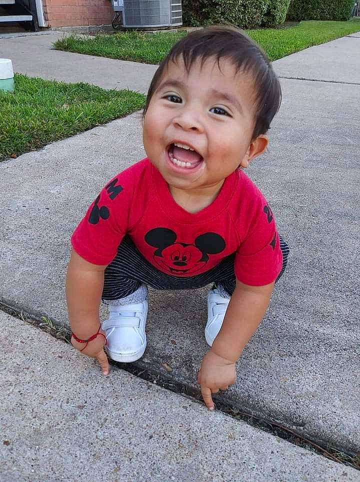 Jesus joined the competition — help win amazing prizes! asphalt, baby, baby_toddler_clothing, chin, cool, facial_expression, finger, flooring, fun, grass, happy, human_body, mouth, person, plant, road_surface, sleeve, smile, standing, t_shirt