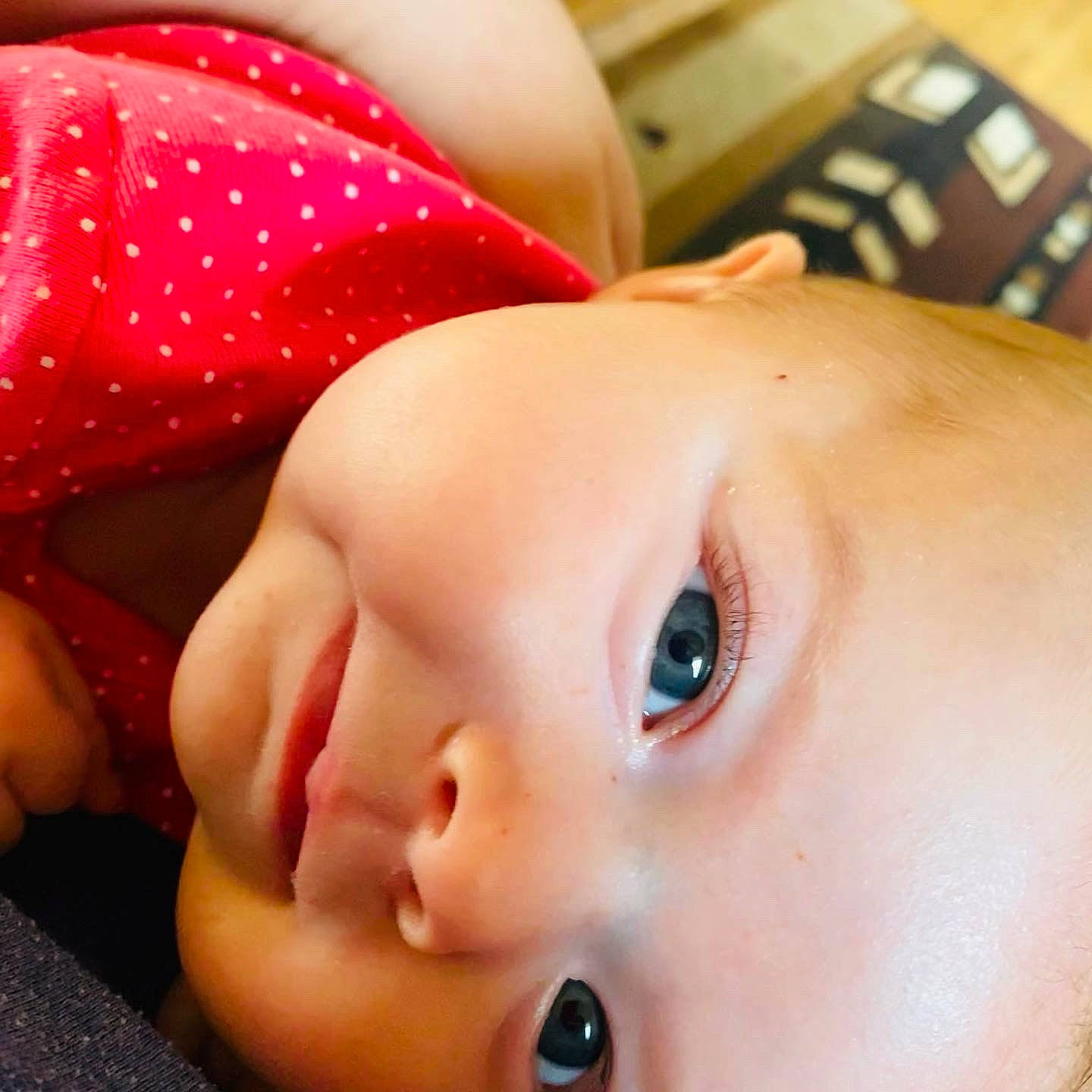 Harper joined the competition — help win amazing prizes! baby, baby_toddler_clothing, cheek, chest, child, chin, eyebrow, eyelash, finger, gesture, happy, human, human_body, lip, mouth, nail, neck, nose, person, skin