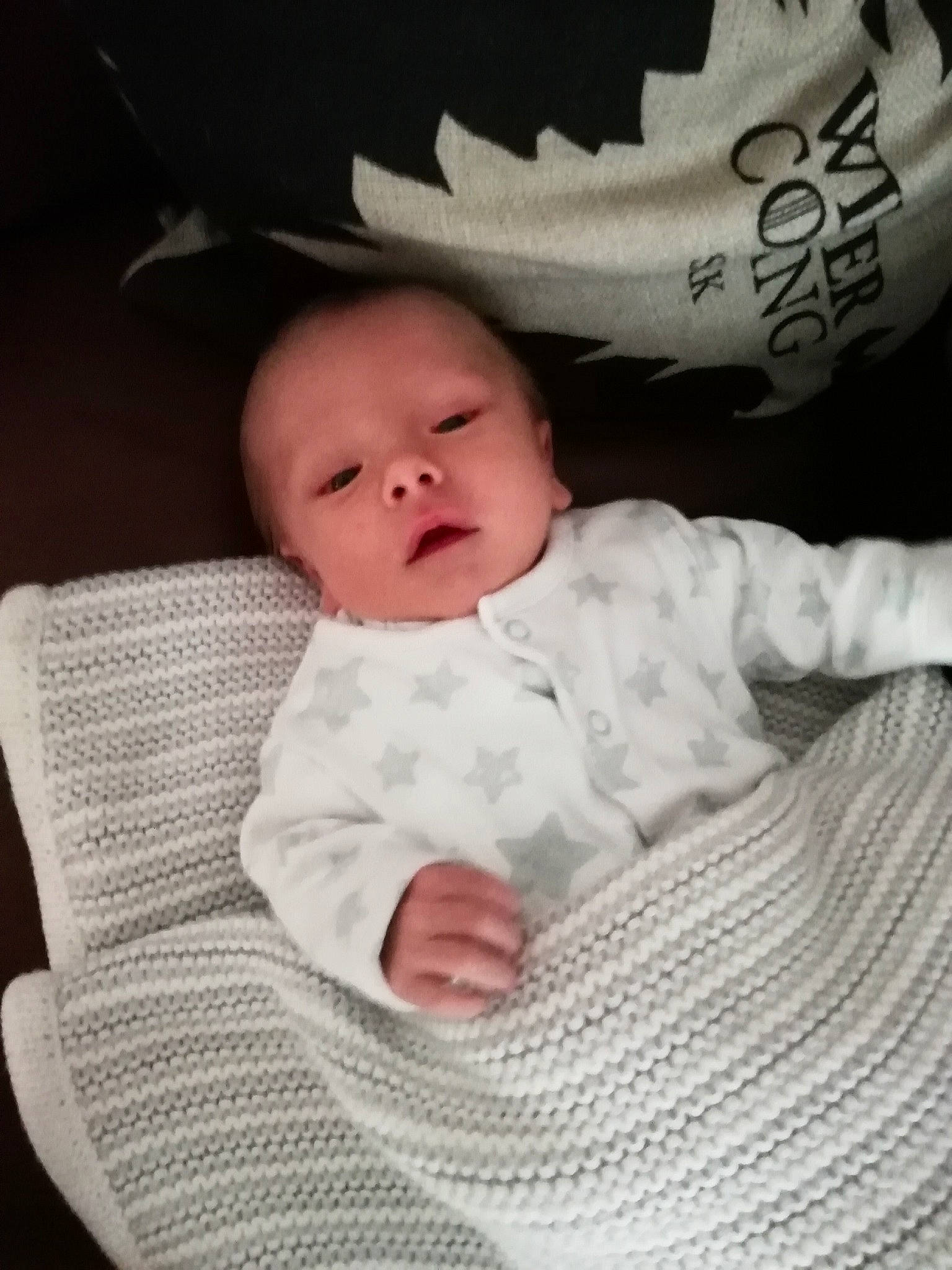 Malichi is registered to the contest to win money with this photo: baby, birth, cheek, child, eye, face, facial_expression, family, fun, head, mouth, nose, person, photograph, product, sitting, skin, smile, toddler