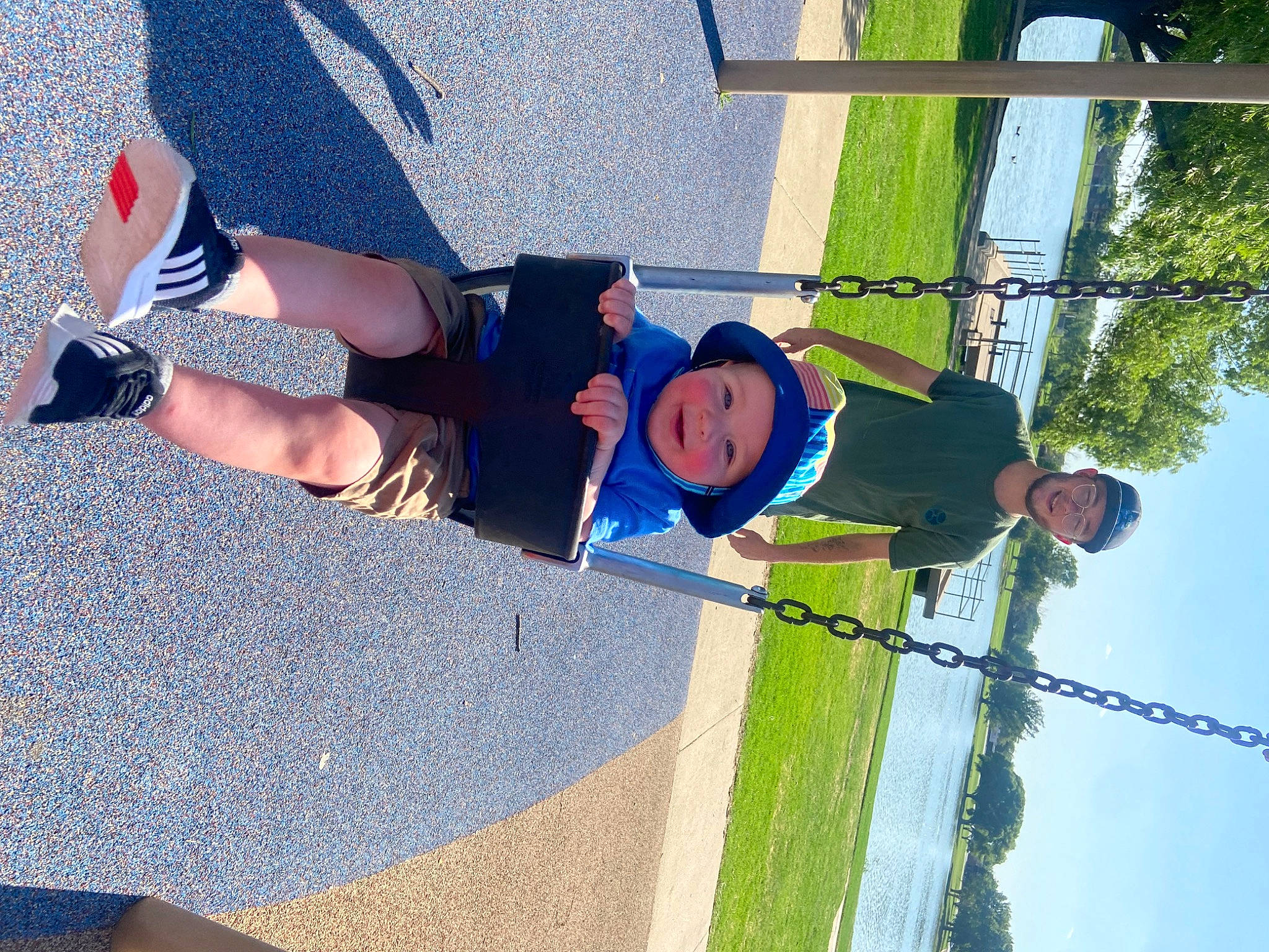 Keegan joined the competition — help win amazing prizes! asphalt, carmine, concrete, denim, electric_blue, foot, fun, headwear, human_leg, joy, knee, leisure, line, person, plant, recreation, road_surface, shadow, sidewalk, sky