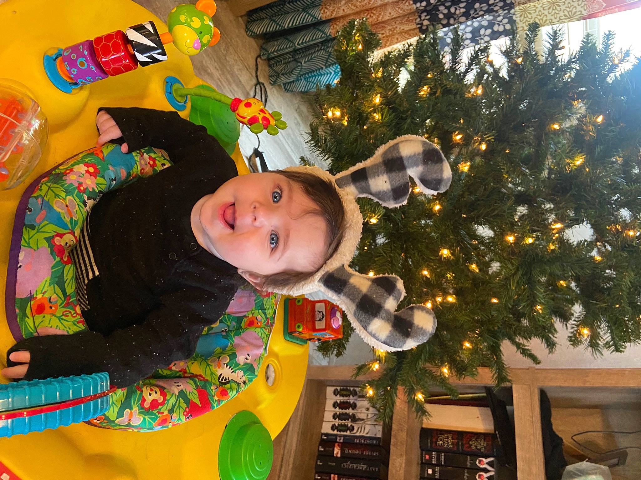 Lavender joined the competition — help win amazing prizes! child, christmas, christmas_decoration, christmas_eve, christmas_ornament, christmas_tree, conifer, event, fun, happy, hat, holiday, holiday_ornament, interior_design, leisure, ornament, person, room, smile, toddler