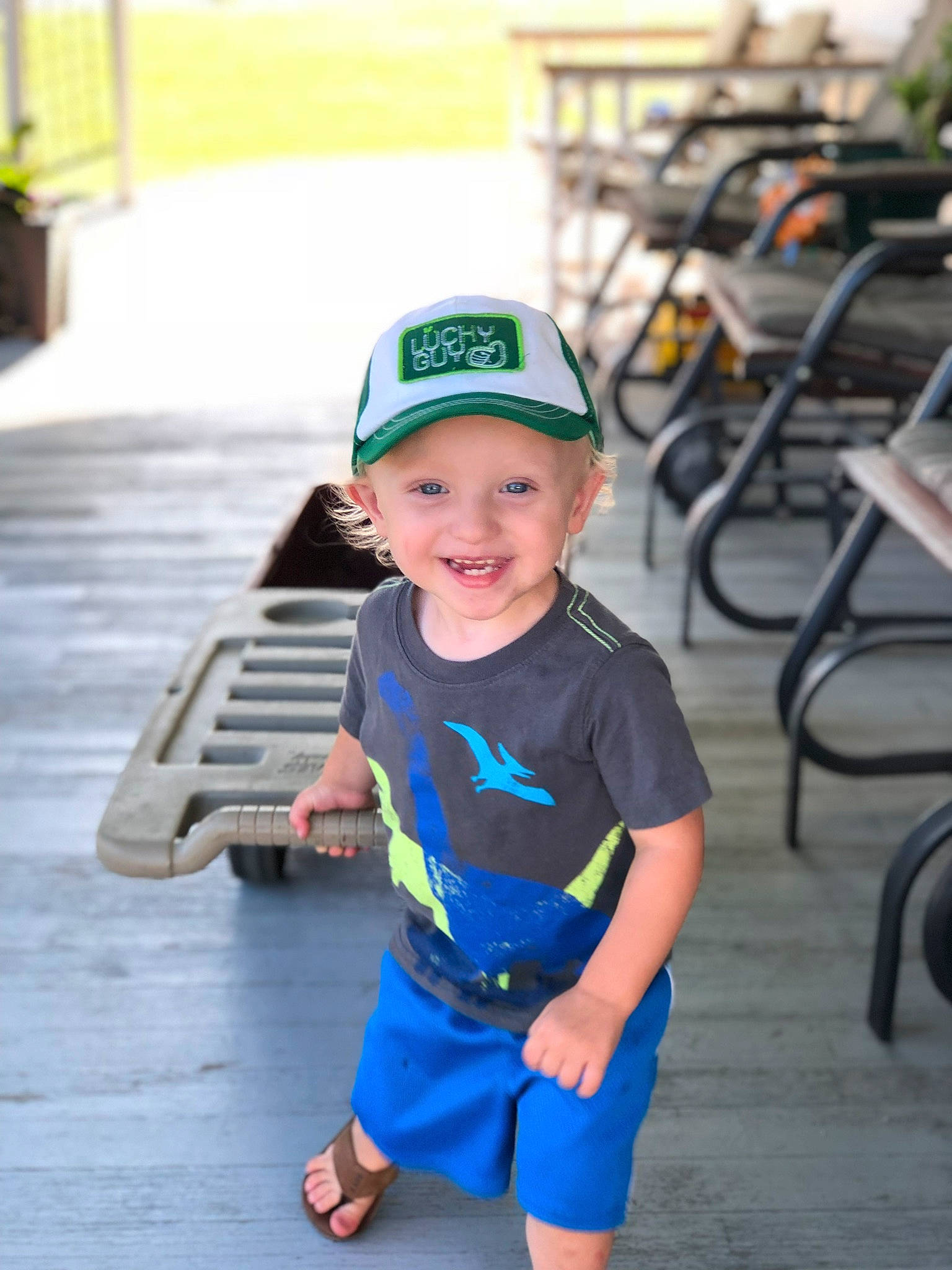 Kalel joined the competition — help win amazing prizes! baby, cap, child, fun, headgear, headwear, joy, person, personal_protective_equipment, photography, play, smile, t_shirt, toddler, vacation