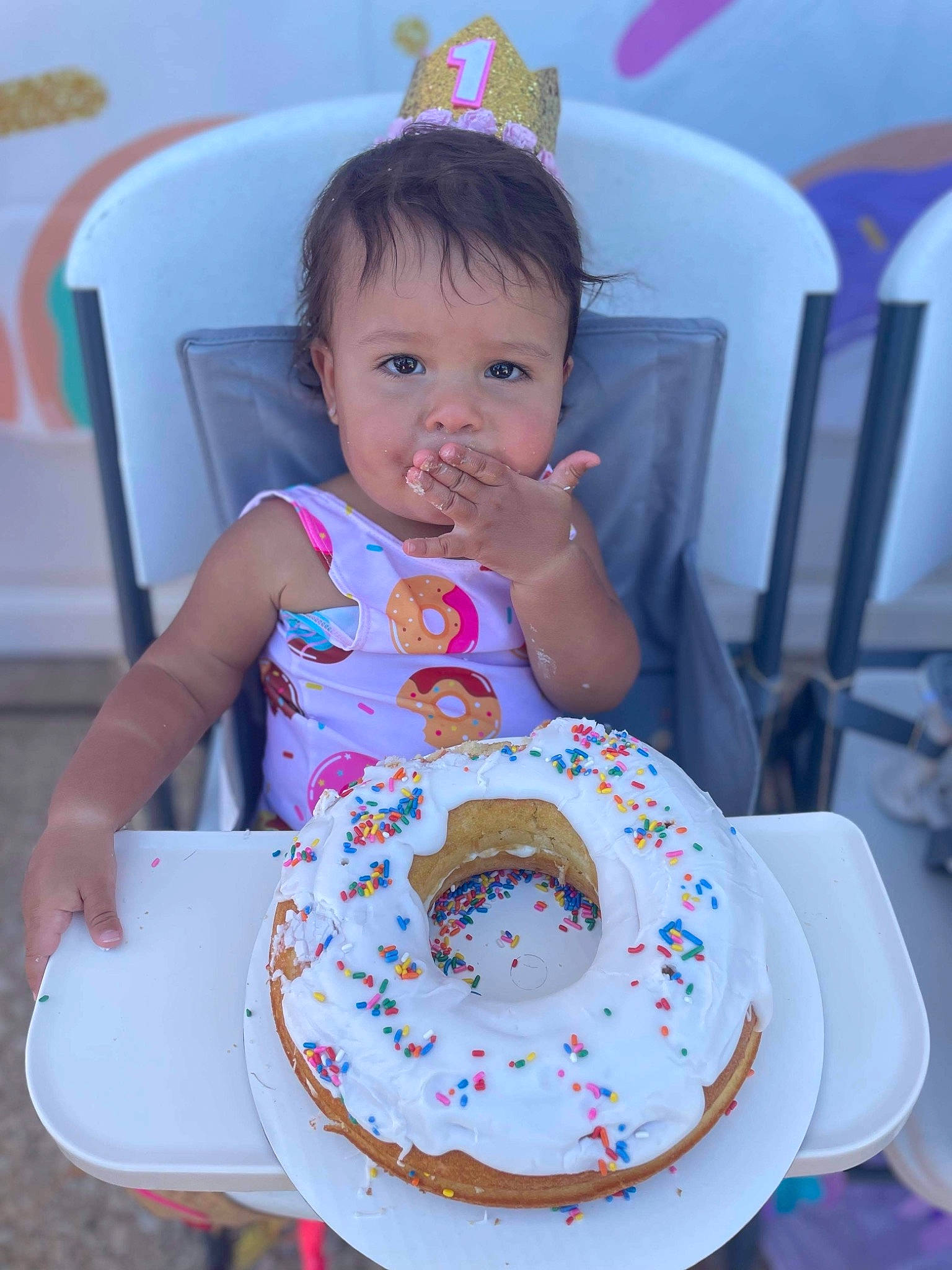 Avery joined the competition — help win amazing prizes! baby_toddler_clothing, chair, child, coffee_cup, cup, dishware, drinkware, event, food, fun, happy, person, plate, porcelain, serveware, sweetness, table, tableware, teacup, toddler