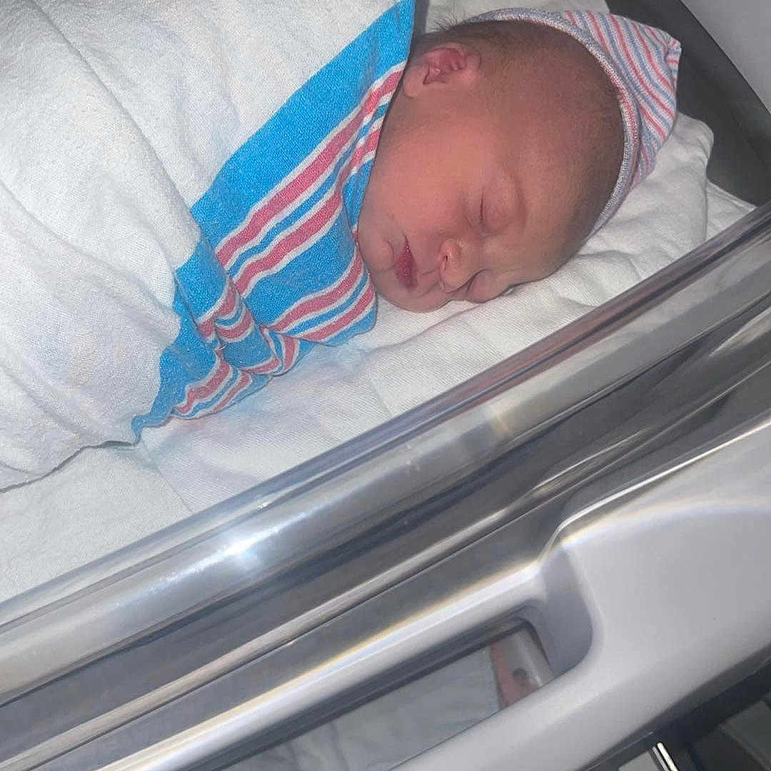 Maureen joined the competition — help win amazing prizes! baby, bassinet, bed, blanket, child, cute, hat, hospital, hospital_room, infant, medical, newborn, newborn_baby, peaceful, person, resting, sleep, sleeping, soft_lighting, wrapped