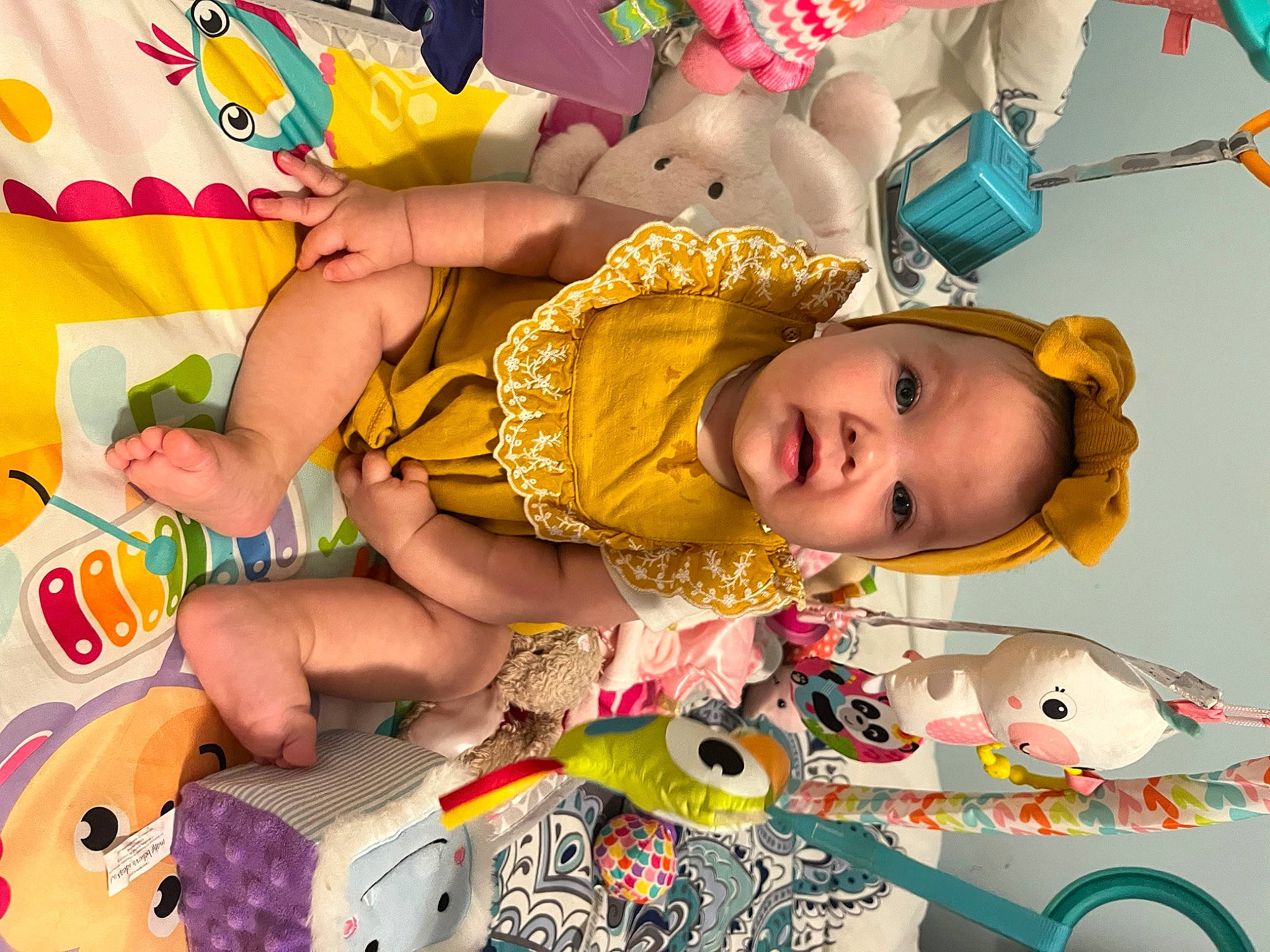 Gracelynn joined the competition — help win amazing prizes! baby, baby_products, baby_toddler_clothing, cheek, child, facial_expression, fun, happy, leisure, people, person, photograph, pink, play, product, room, smile, snapshot, toddler, toy