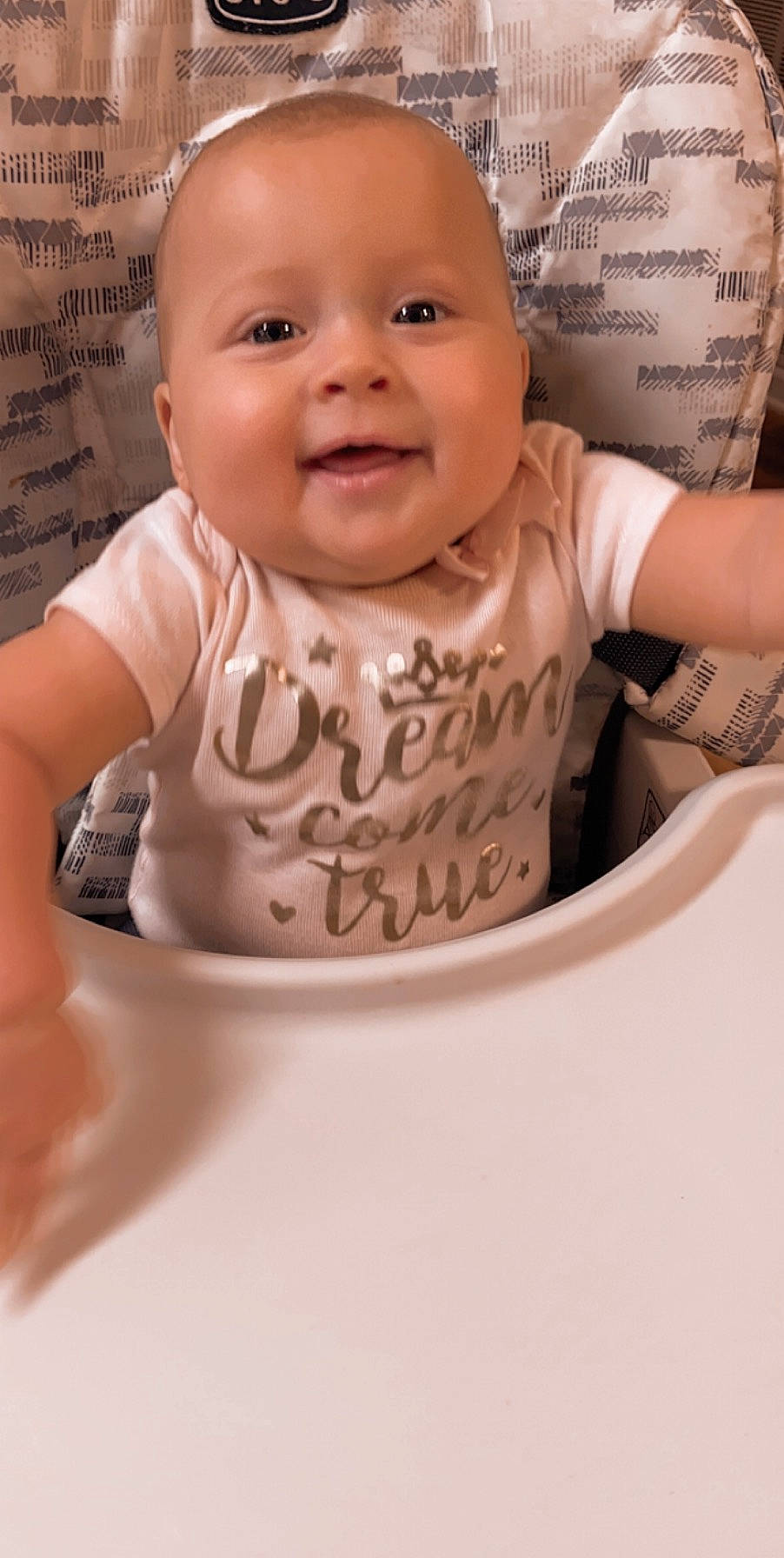 Hensley is registered to the contest to win money with this photo: baby, cheek, child, chin, face, head, joy, person, skin, smile, toddler