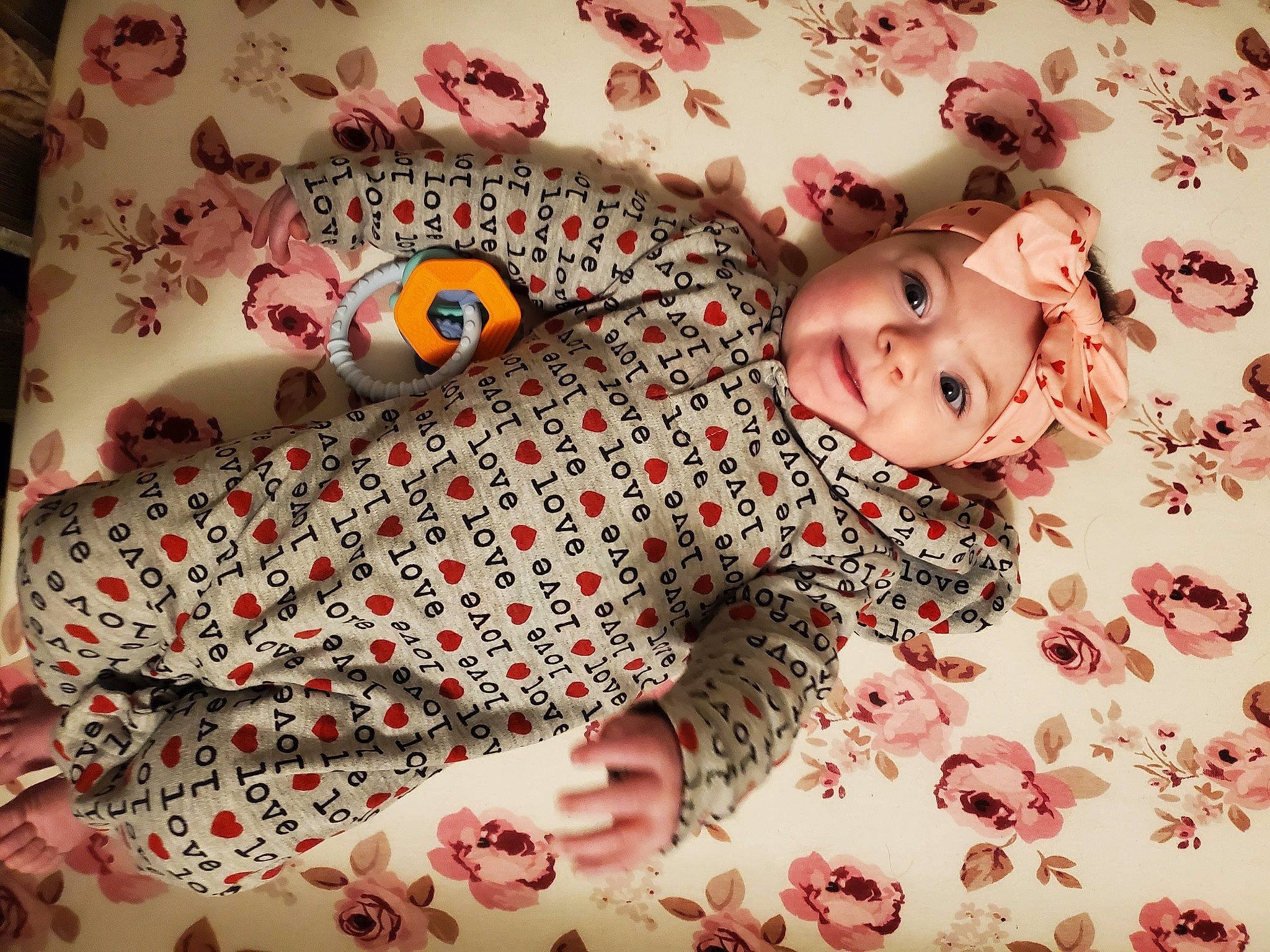 Arizona joined the competition — help win amazing prizes! art, bed_sheet, bedding, bedroom, child, flooring, happy, head, headwear, illustration, linens, pattern, peach, people_in_nature, person, petal, room, sleeve, textile, toddler