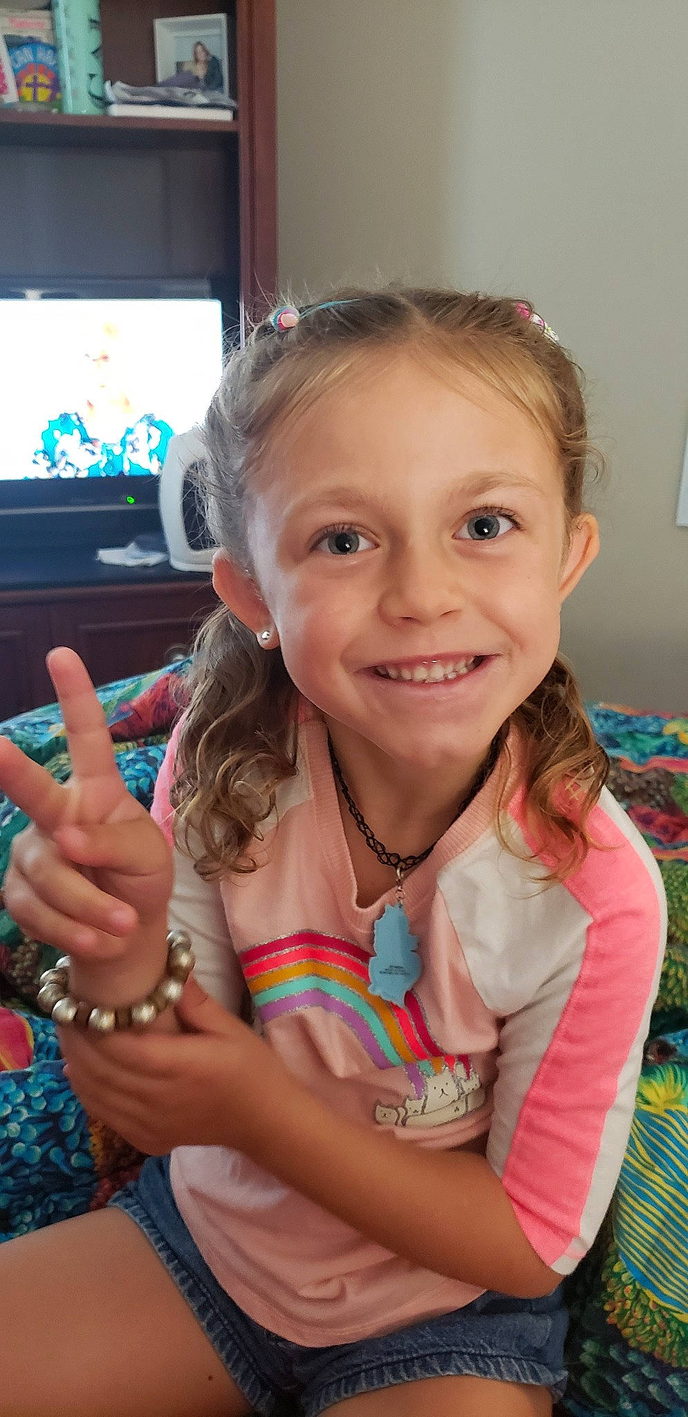 Coral joined the competition — help win amazing prizes! child, finger, gesture, hand, joy, person, smile, thumb, toddler, tooth