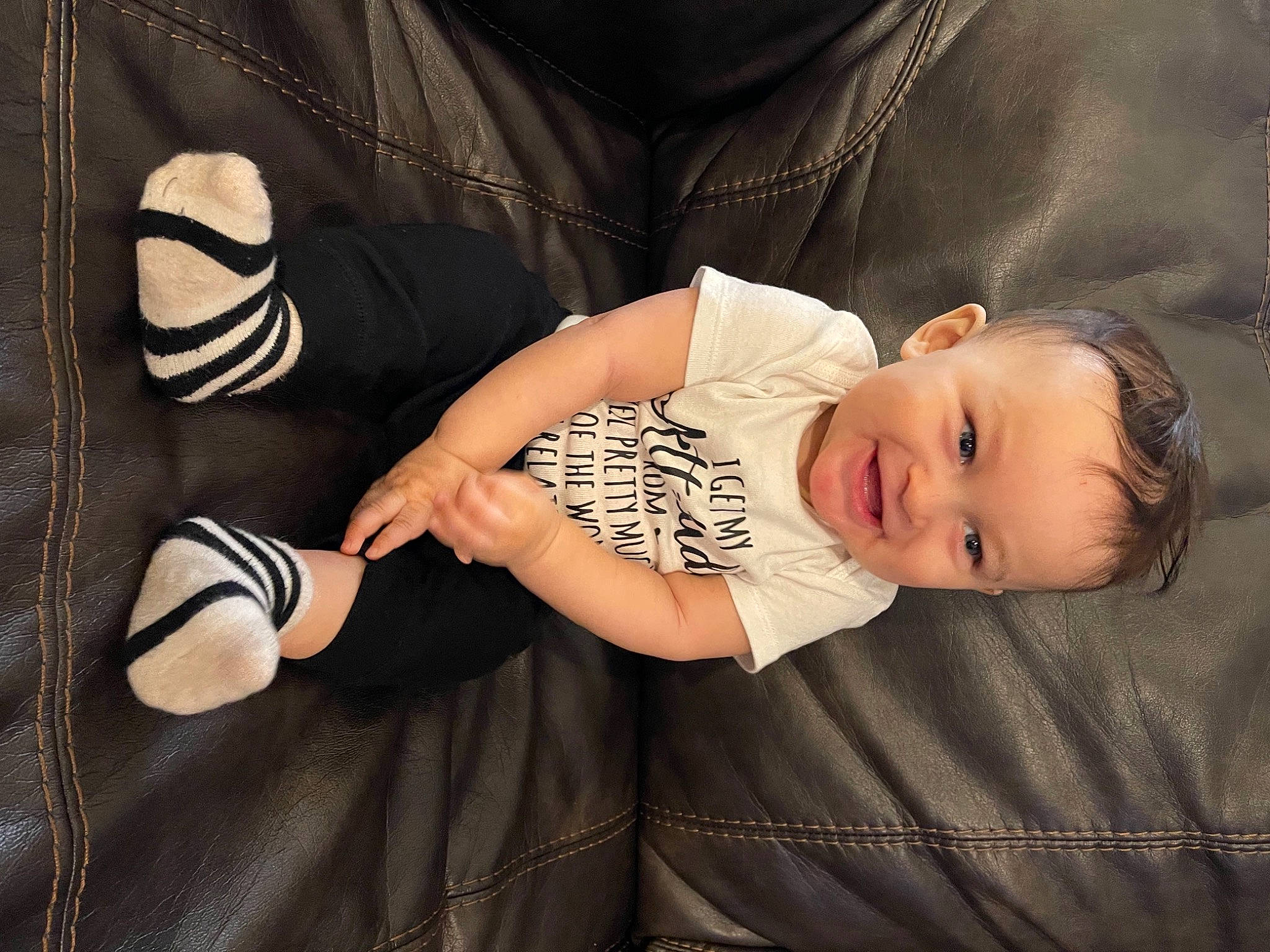 Levii joined the competition — help win amazing prizes! baby, baby_toddler_clothing, beige, child, comfort, foot, human, jacket, person, sock, toddler