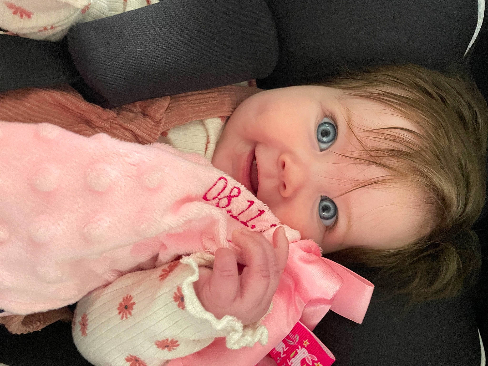 Freya joined the competition — help win amazing prizes! baby, baby_toddler_clothing, cheek, child, chin, comfort, eyelash, face, finger, happy, head, iris, lip, mouth, nail, nose, person, pink, skin, smile