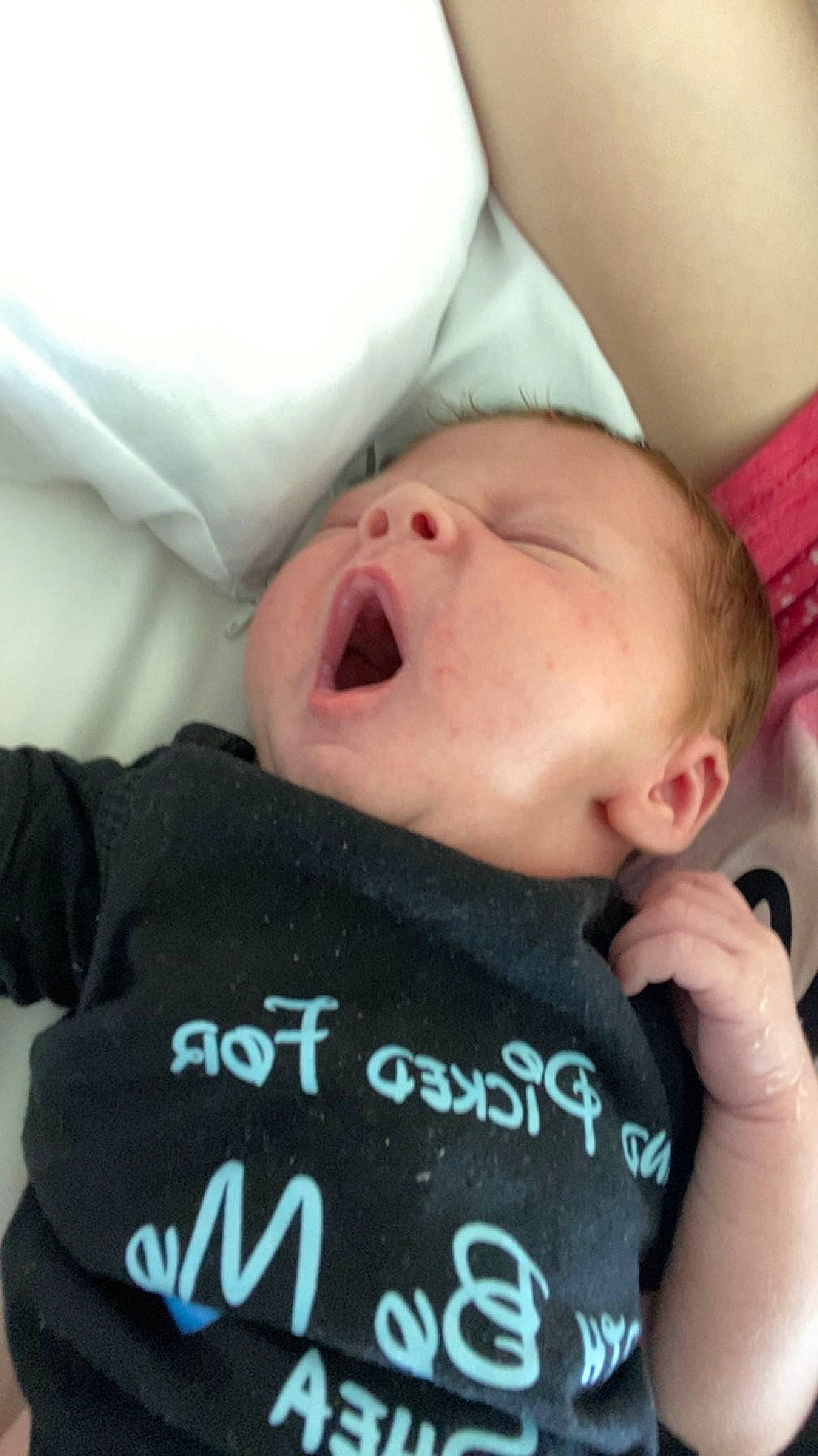 Kingston is registered to the contest to win money with this photo: baby, baby_sleeping, baby_toddler_clothing, bedtime, cheek, child, chin, comfort, eyebrow, eyelash, face, finger, happy, lip, mouth, neck, nose, person, skin, sleeve