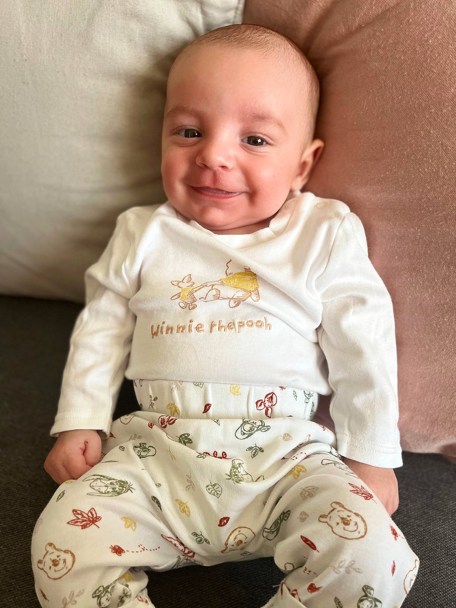 Nelio participe au concours pour gagner de l'argent avec cette photo : arm, baby, baby_toddler_clothing, cheek, comfort, eye, face, happy, head, human_body, joy, lip, nose, organ, outerwear, person, product, skin, sleeve, smile