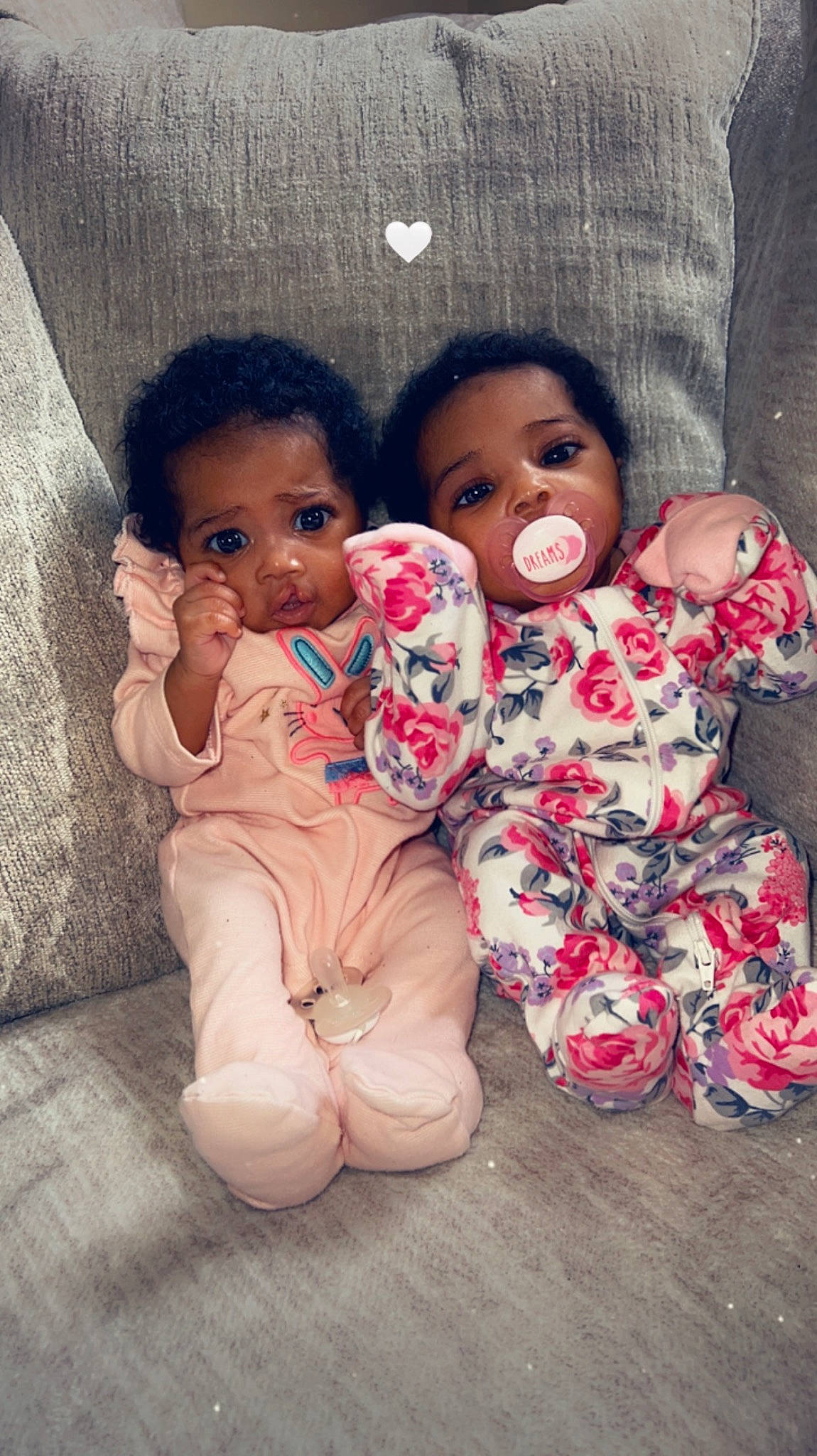 Kailynn And Kailani is registered to the contest to win money with this photo: baby, baby_toddler_clothing, cheek, child, chin, comfort, finger, fun, happy, head, interaction, iris, lip, mouth, nose, person, pink, skin, sleeve, textile