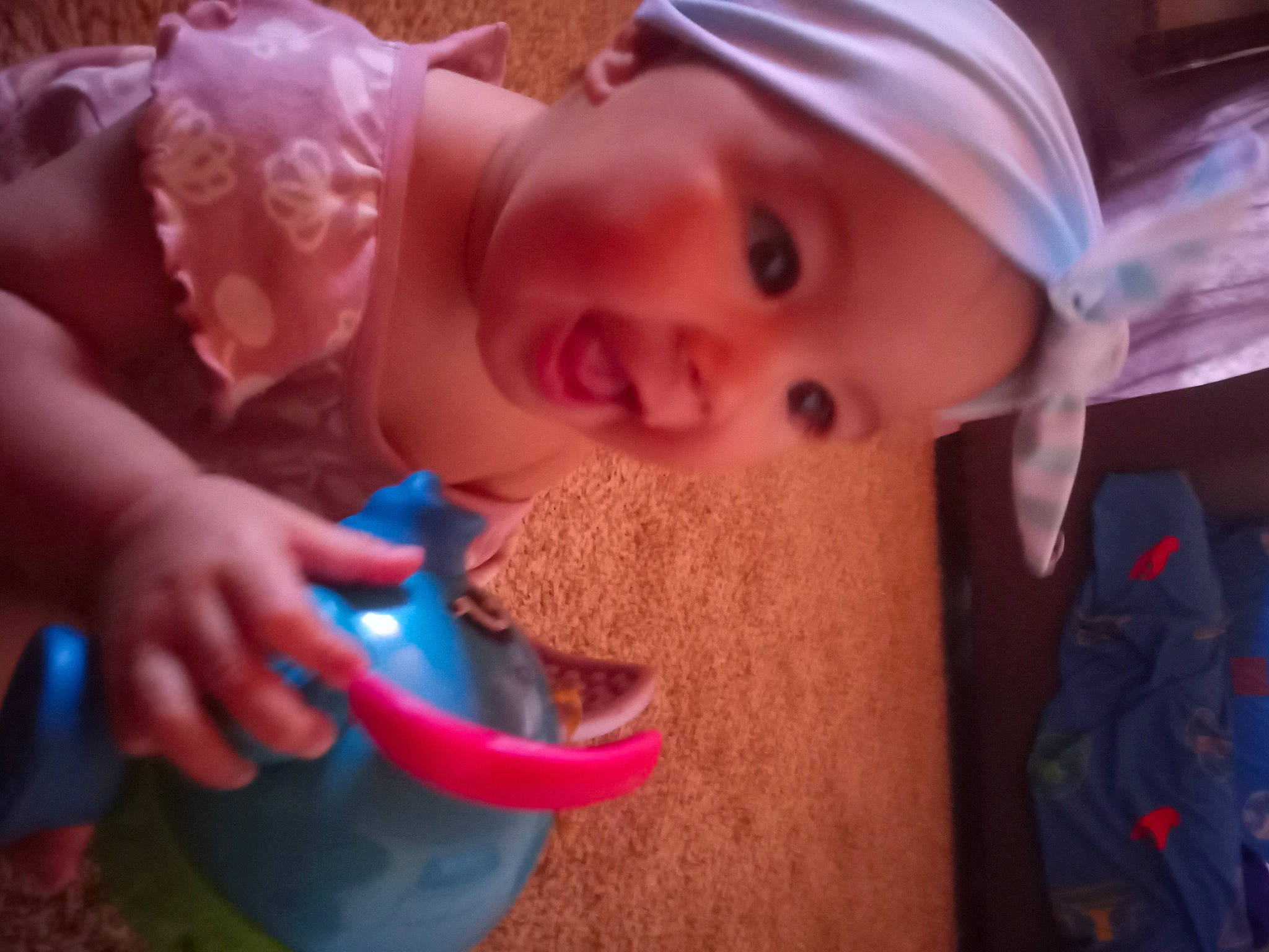 Sora joined the competition — help win amazing prizes! baby, cap, cheek, child, chin, event, eyebrow, finger, fun, happy, hat, headwear, iris, leisure, lip, mouth, nose, person, pink, smile