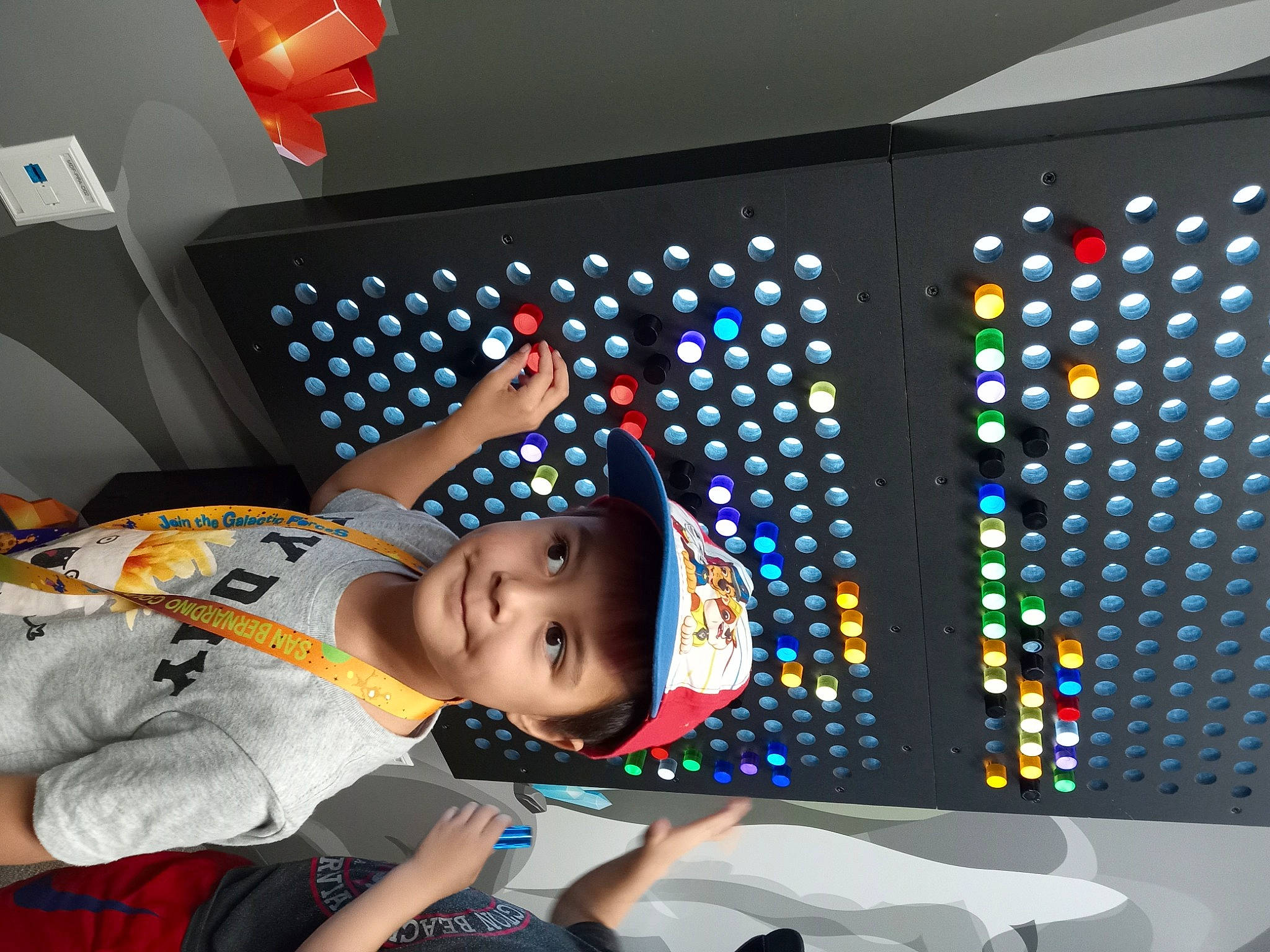 Sanji joined the competition — help win amazing prizes! audio_equipment, baby_toddler_clothing, child, design, display_device, eyewear, fun, hat, headwear, joy, light, pattern, person, room, smile, snapshot, t_shirt, toddler