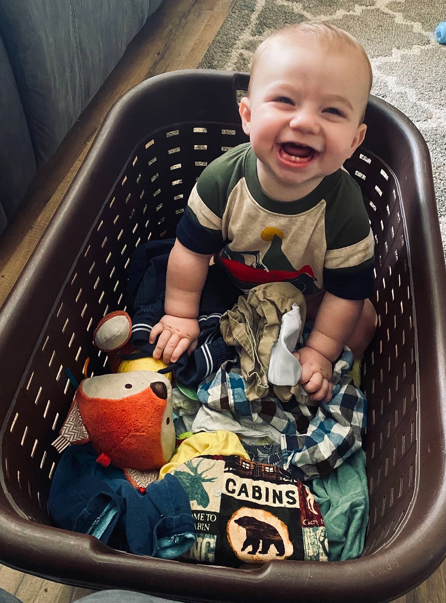 Jamison joined the competition — help win amazing prizes! automotive_design, automotive_exterior, automotive_lighting, automotive_tire, baby, baby_toddler_clothing, bag, child, facial_expression, fun, happy, luggage_and_bags, motor_vehicle, organ, person, smile, toddler, toy, trunk, vehicle_door