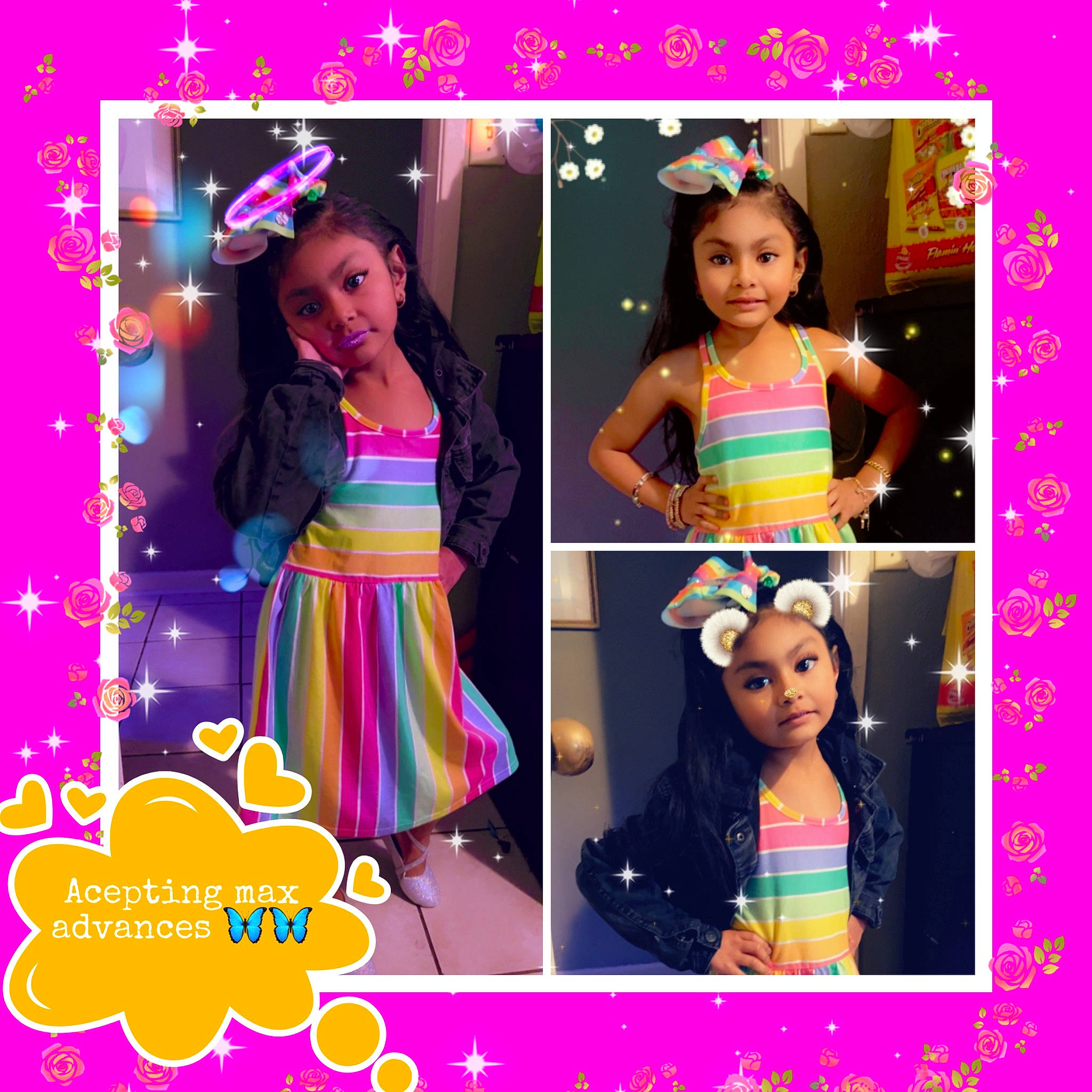 Marely is registered to the contest to win money with this photo: clothing, electric_blue, event, eyelash, facial_expression, fashion, fashion_design, font, hair, hairstyle, happy, headwear, joy, line, magenta, material_property, pattern, person, pink, purple