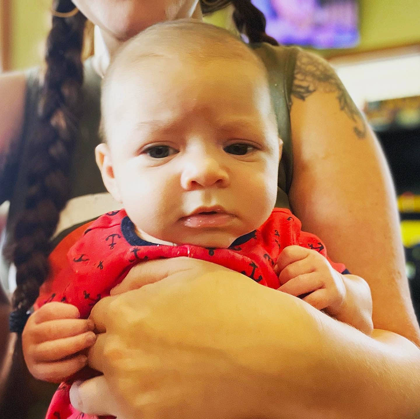 Isaac is registered to the contest to win money with this photo: arm, baby, baby_toddler_clothing, cheek, child, comfort, ear, eyelash, finger, fun, gesture, hand, happy, mouth, nail, nose, people, person, skin, thumb