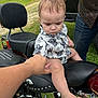 Jameson joined the competition — help win amazing prizes! baby, bodypart, clothing, cushion, face, finger, grass, hand, head, homedecor, jeans, machine, motorcycle, person, photography, plant, portrait, spoke, transportation, vehicle